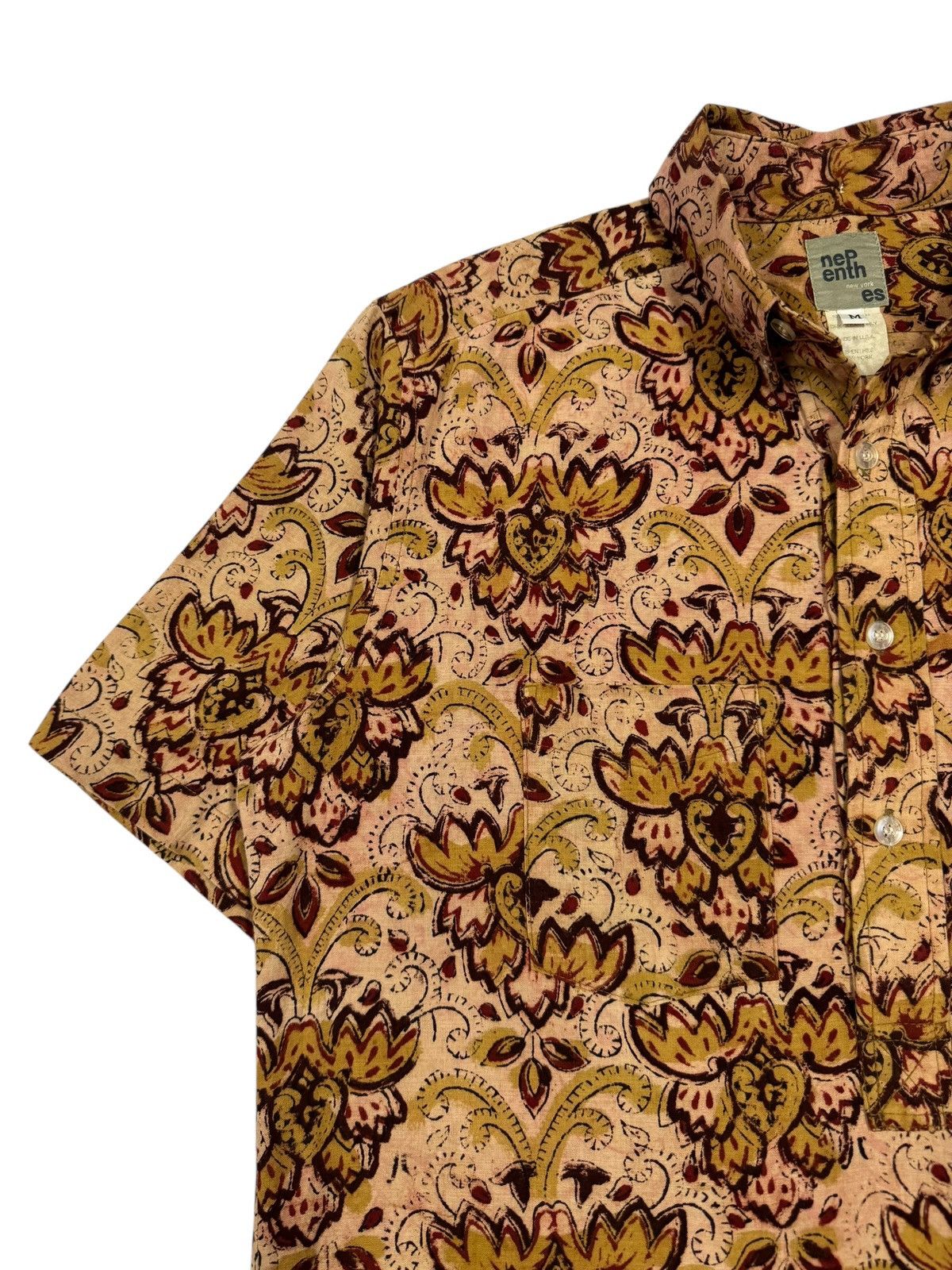 Engineered Garments × Needles × Nepenthes Vtg🔥Nepenthes New York 3/4 Button Pullover Shirt Size US M / EU 48-50 / 2 - 7 Thumbnail