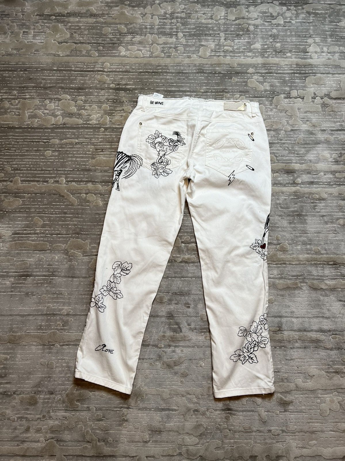 Patrizia Pepe Patricia pepe white denim pants hype sale streetwear Size 28" / US 6 / IT 42 - 9 Thumbnail