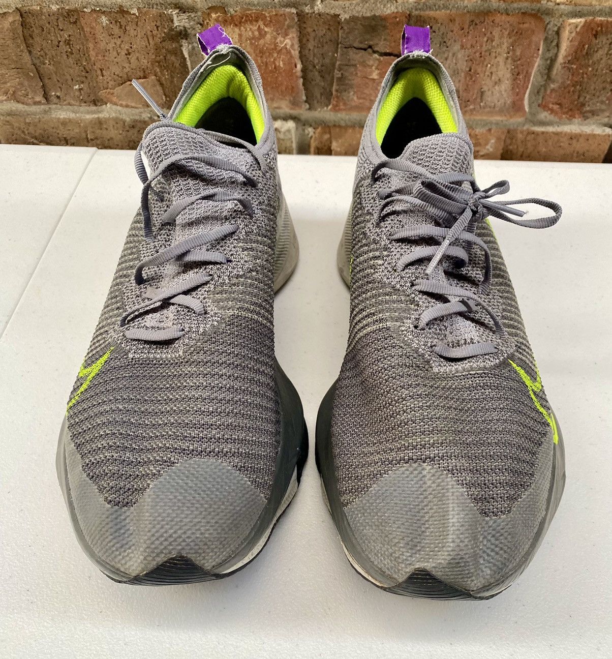 Nike Nike Air Zoom Tempo Next% FK Particle Grey Volt 11 M Size US 11 / EU 44 - 17 Thumbnail