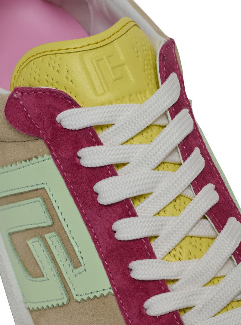 Balmain o1s1wg111225 Leather Swan Sneakers in Multicolor Size US 6 / IT 36 - 6 Thumbnail