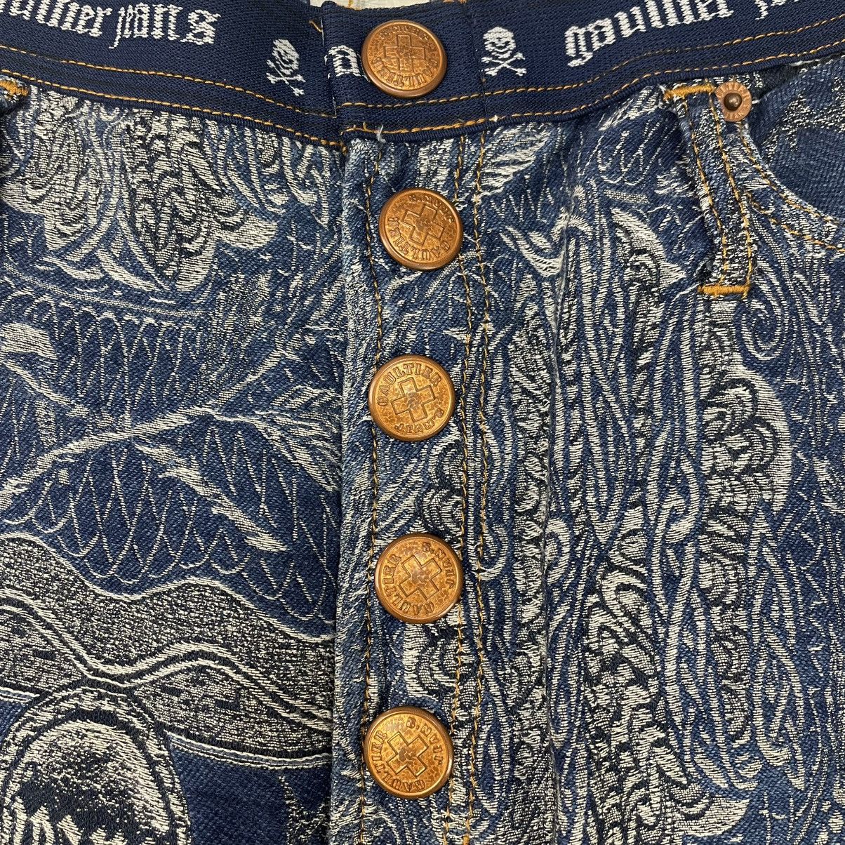 Jean Paul Gaultier AW1994 Jean Paul Gaultier Dragon Slayer Tribal Jeans Vintage Size 30" / US 8 / IT 44 - 6 Thumbnail