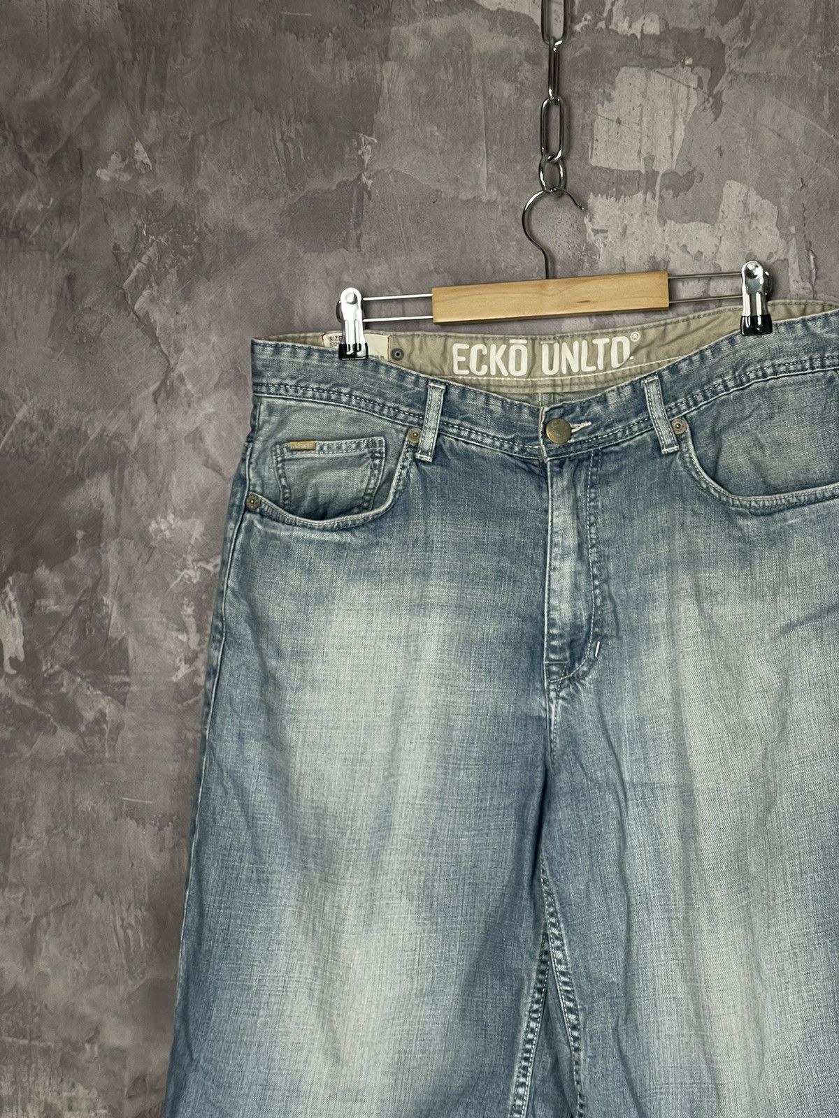 Ecko Unltd. × Vintage Vintage Y2k Early2000's Ecko Grunge Emo Skater Baggy Shorts Size US 36 / EU 52 - 11 Thumbnail