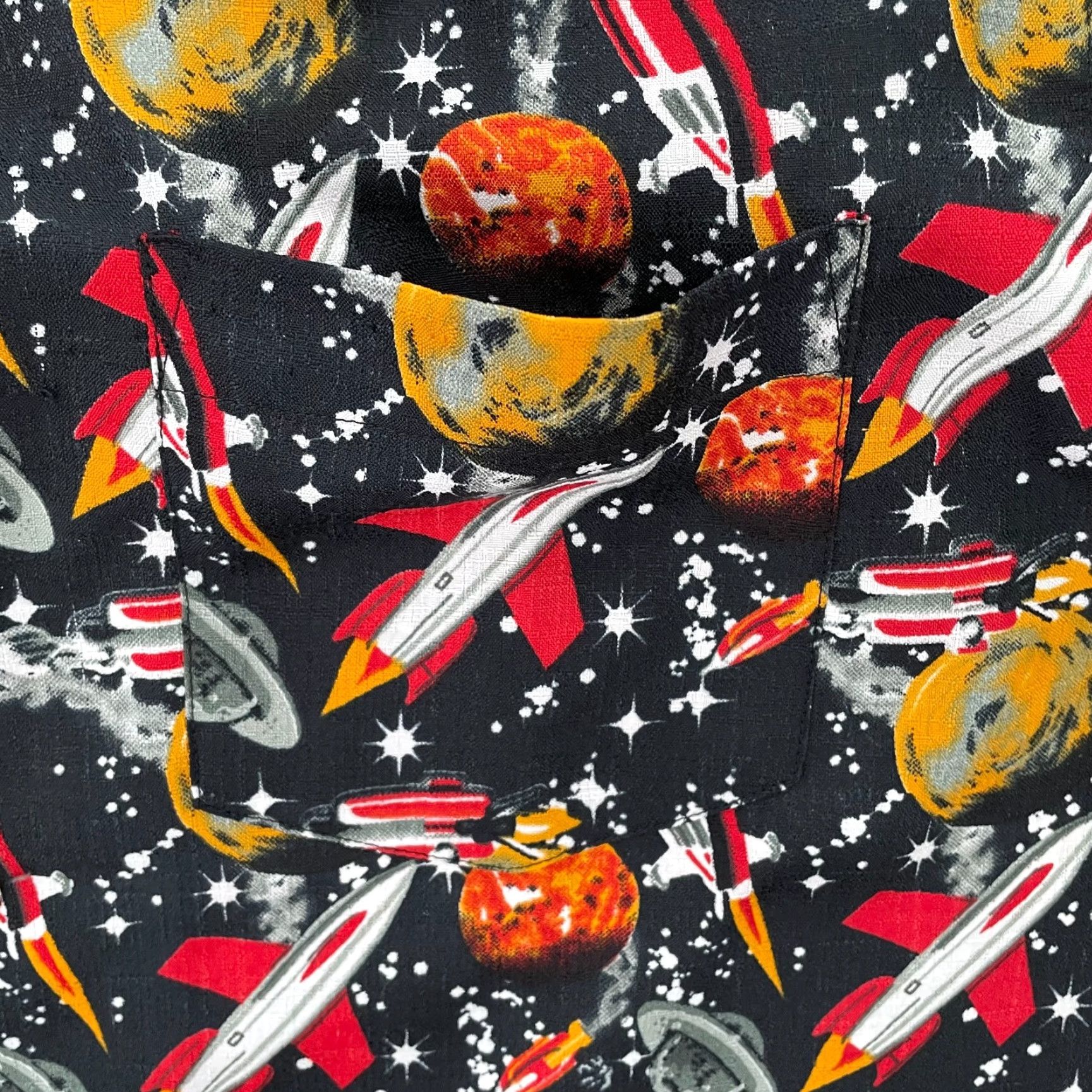 Vintage VINTAGE Da Vinci California Shirt Adult Medium Retro Rocket Outer Space Button M Size US M / EU 48-50 / 2 - 4 Thumbnail