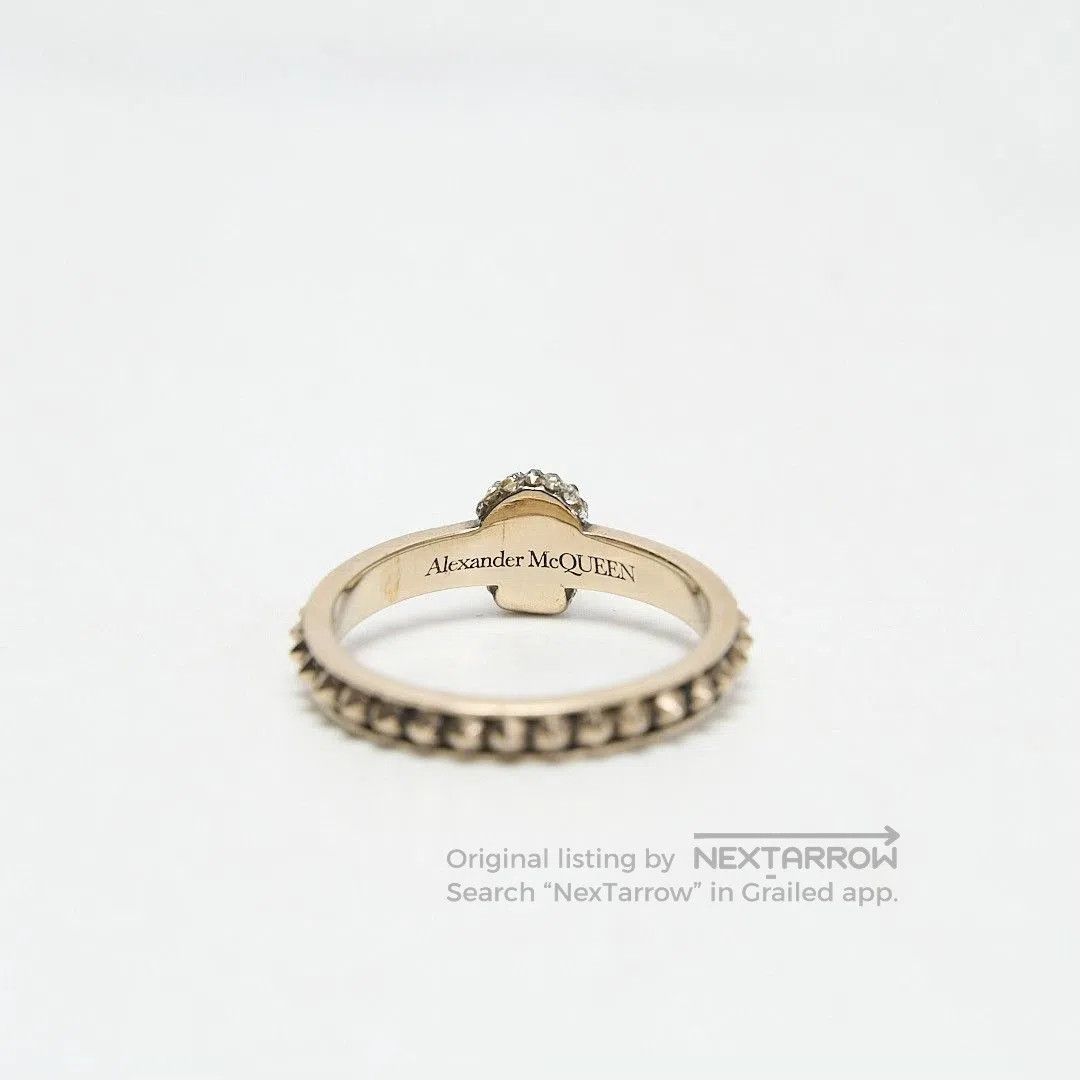 Alexander McQueen Alexander McQueen Women's Skull Crystal Ring. Size ONE SIZE - 4 Thumbnail