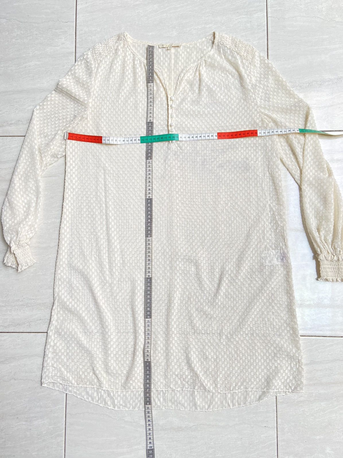 Maje MAJE White Motive Dress Size M / US 6-8 / IT 42-44 - 2 Thumbnail