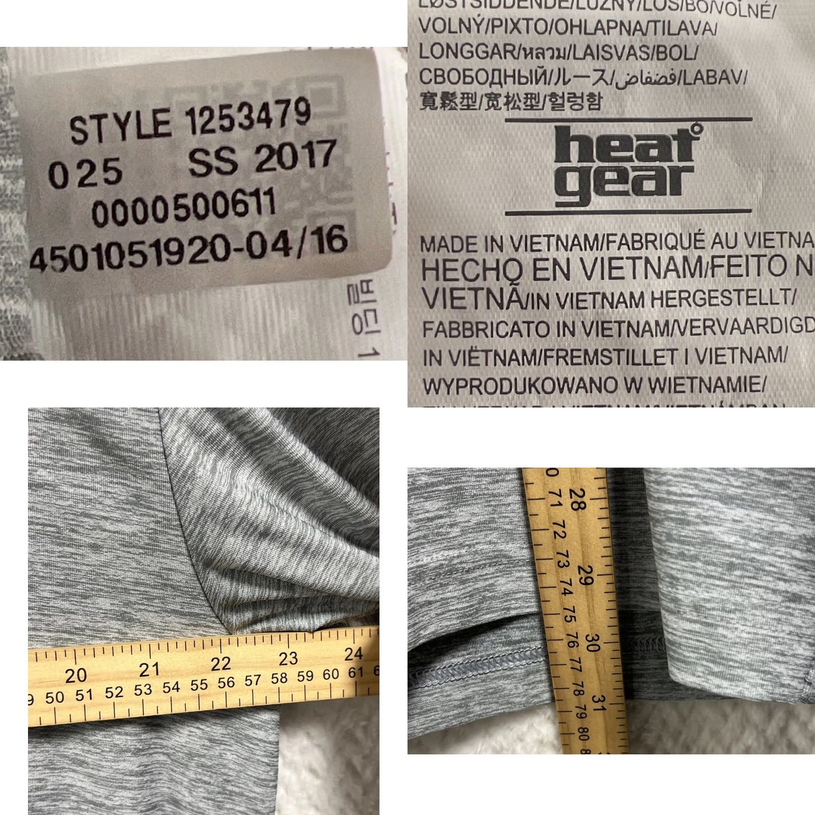 Under Armour Under Armour Polo XL Gray HeatGear Loose Fit Cal Ripken Sr Foundation Heathered Short Sleeve Polo Mens Size US XL / EU 56 / 4 - 8 Thumbnail