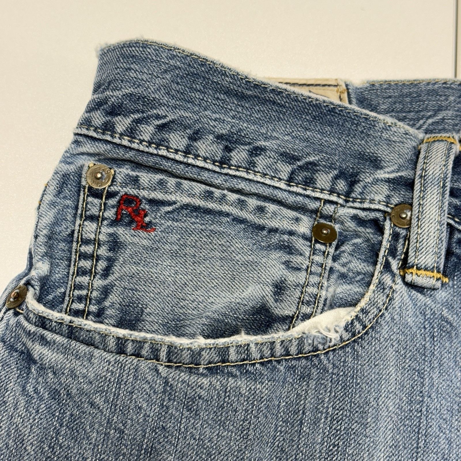 Richer Poorer Polo Ralph Lauren Jeans Mens 36x32 Medium Wash Denim Size US 36 / EU 52 - 3 Thumbnail