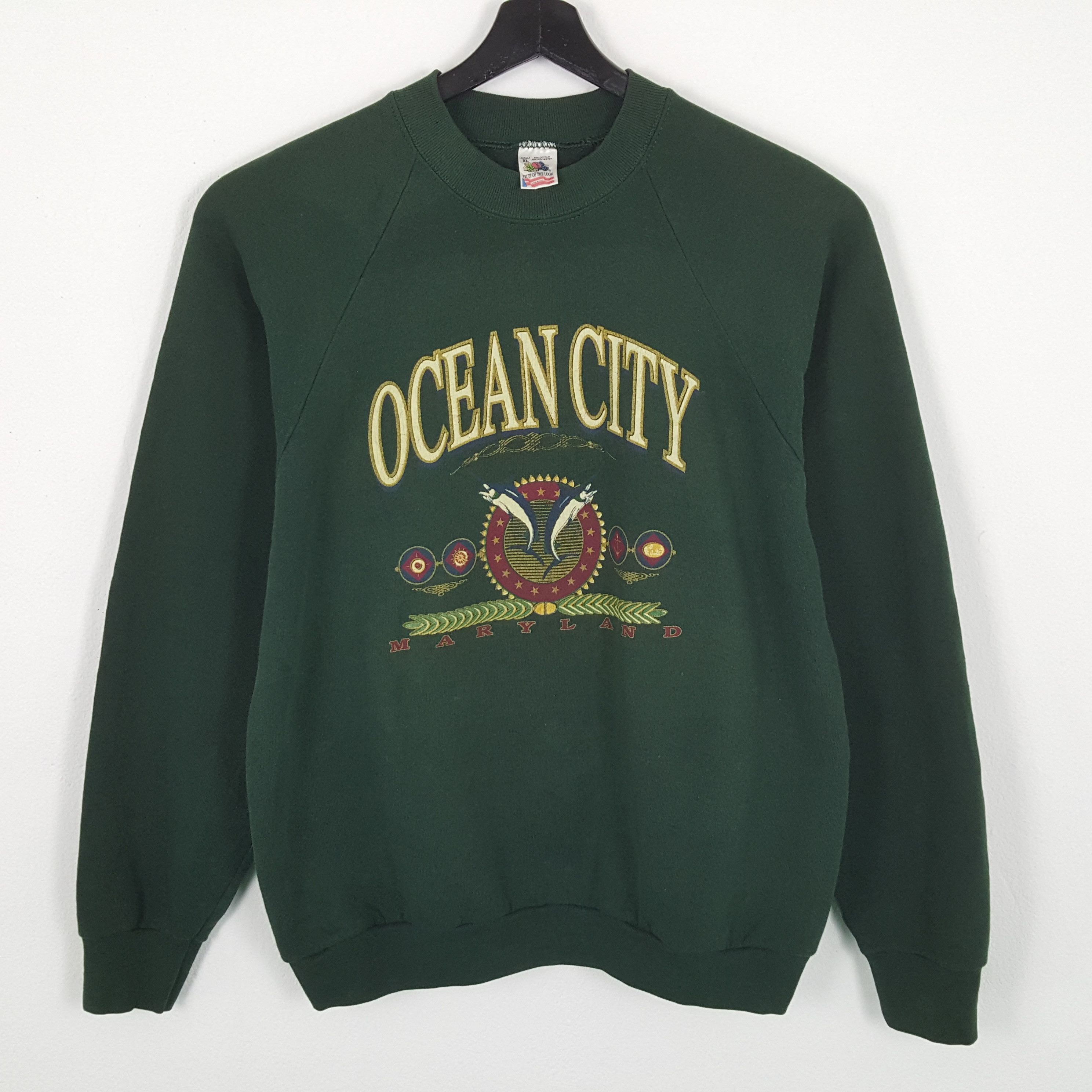 OCEAN CITY MARYLAND Streetwear Style Vintage Sweatshirt