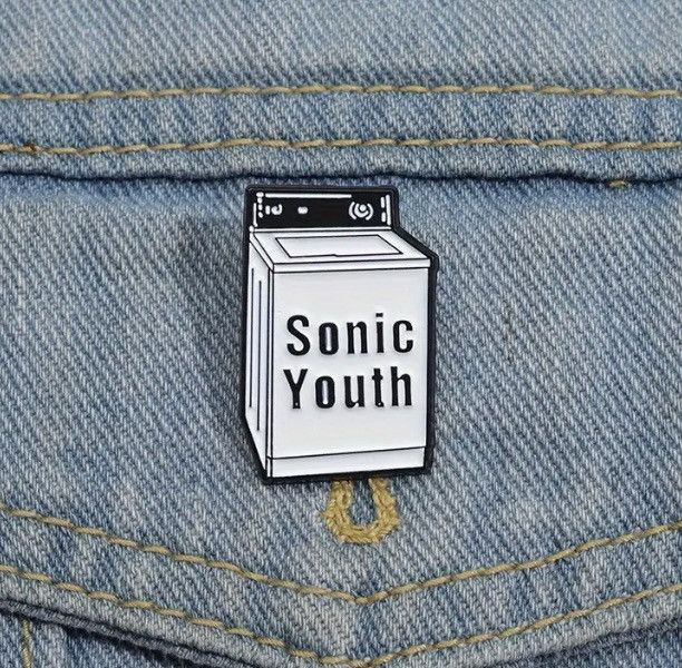 Band Tees Sonic Youth Washing Machine enamel pin Size ONE SIZE - 4 Thumbnail