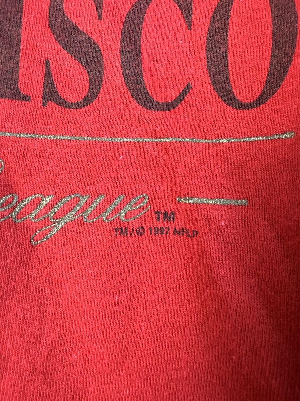 Lee Vintage 90s 1997 San Francisco 49ers T-shirt Lee USA Size US XL / EU 56 / 4 - 4 Thumbnail