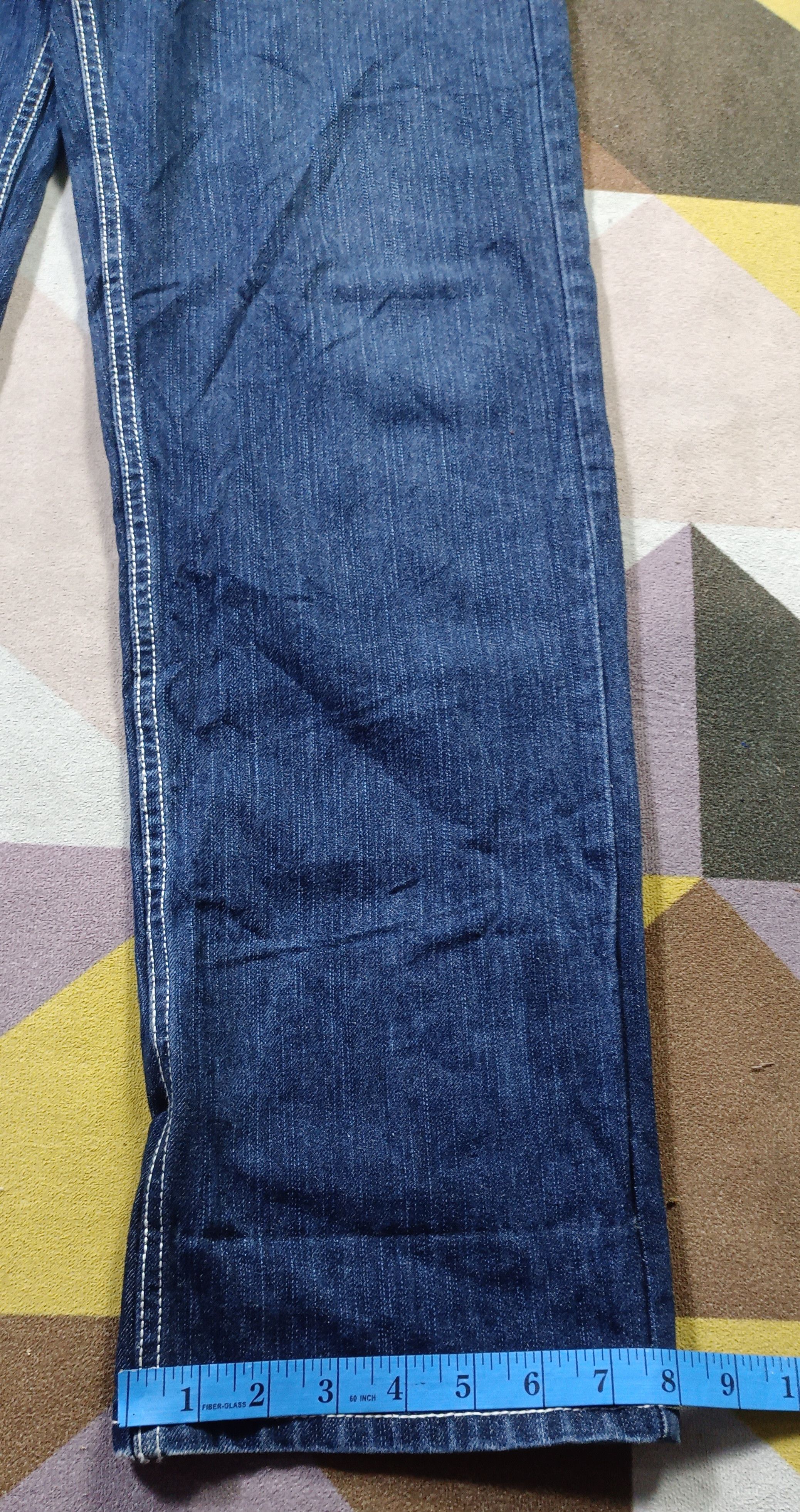 Japanese Brand Nakane Yasu Blok Design Denim style Travis Scott Size US 32 / EU 48 - 16 Thumbnail