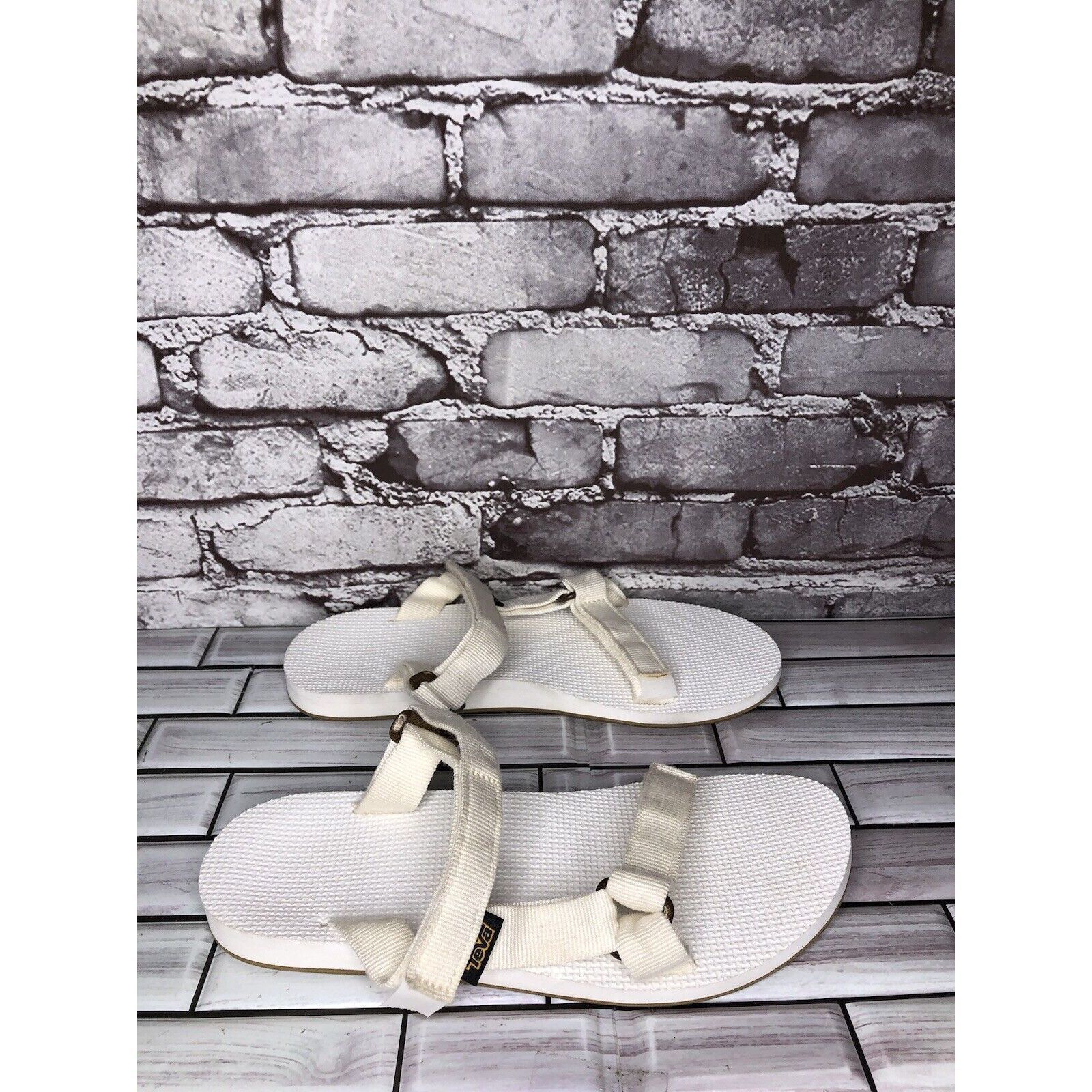 Teva Teva Universal White Textile Foam Slide Sandals Women Sz 10 Size US 10 / IT 40 - 3 Thumbnail