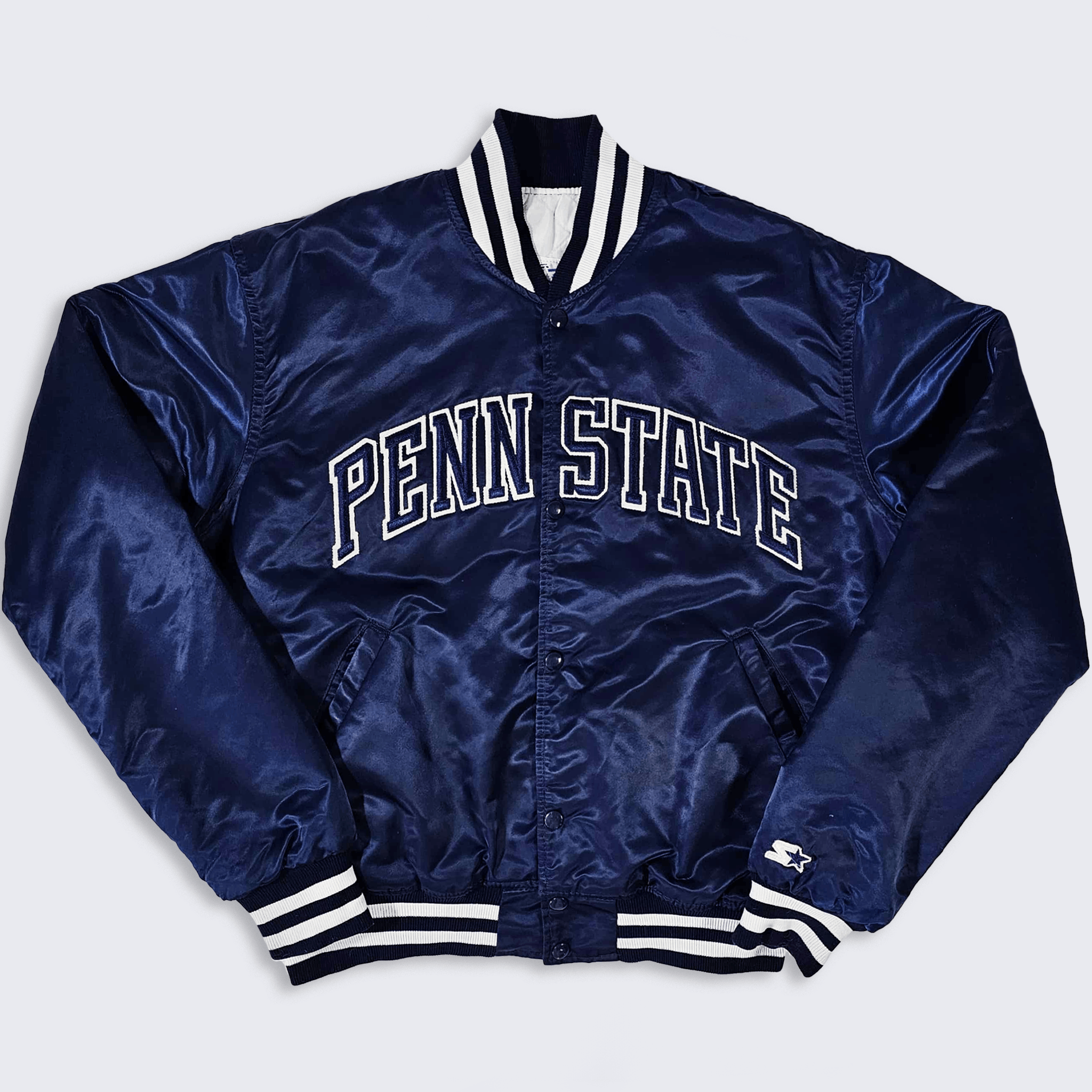 Penn State Nittany Lions Vintage 80s Satin Bomber Jacket