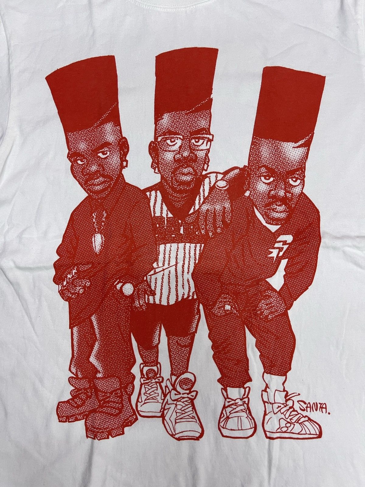 Designer × Japanese Brand × Rap Tees HIP HOP NEW JACK SWING x SANTASTIC SARU DESIGNER TEES Size US L / EU 52-54 / 3 - 5 Thumbnail