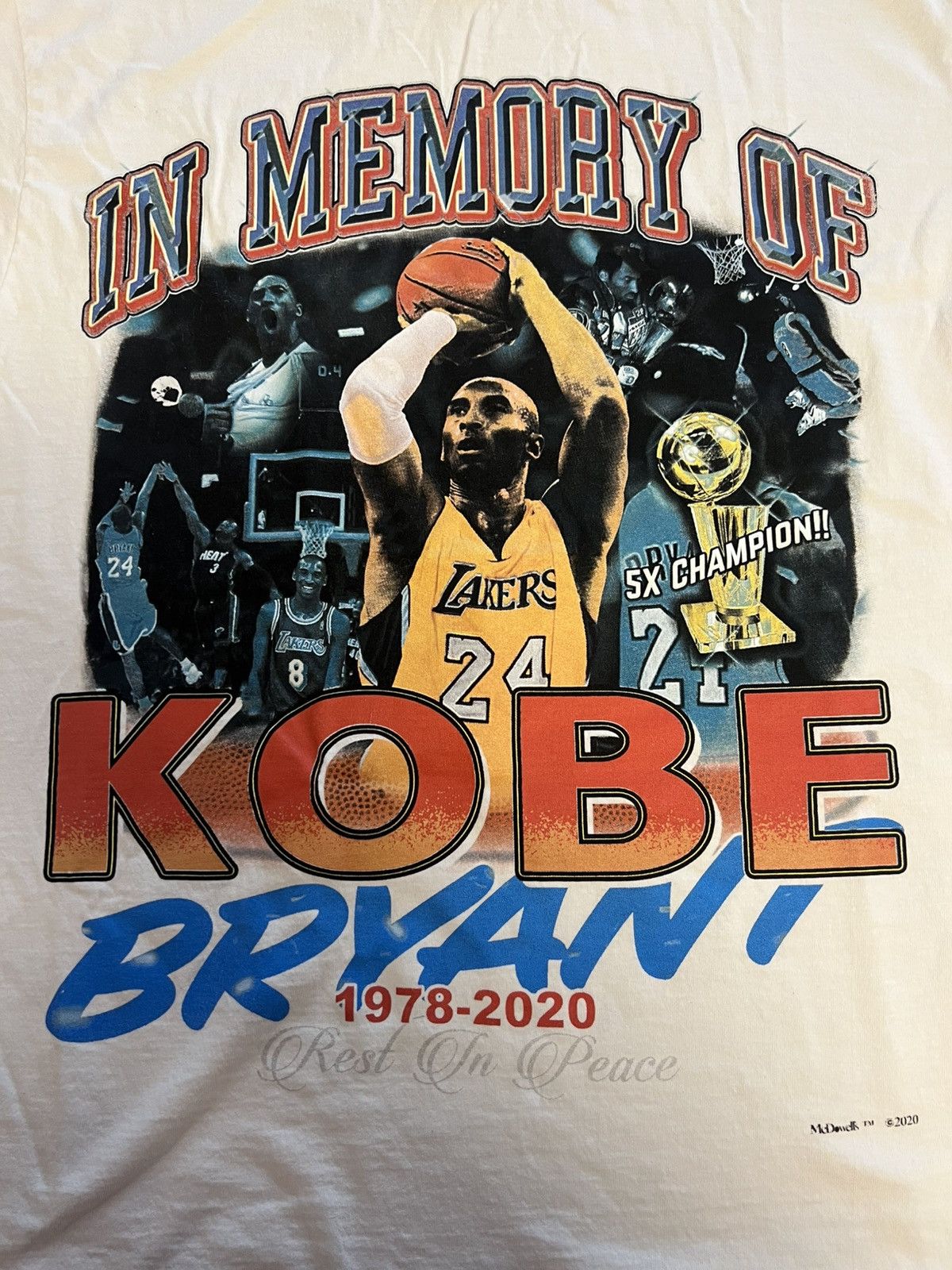 Other McDowells In Memory of Kobe Tee Size US S / EU 44-46 / 1 - 1 Thumbnail