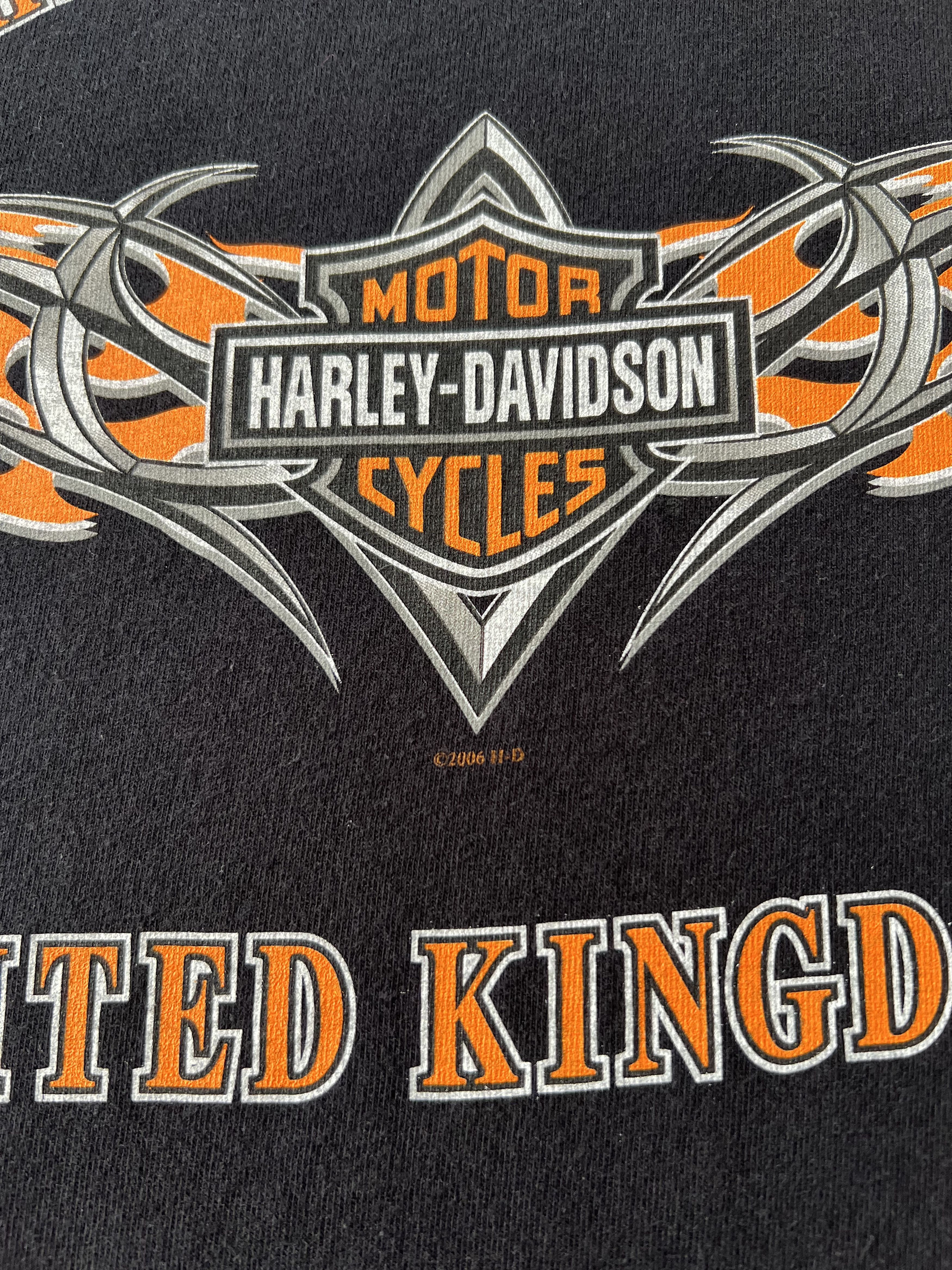 Harley Davidson Vintage 2006 Harley Davidson Motorcycle Oxford Uk T-shirt Size US XL / EU 56 / 4 - 14 Thumbnail