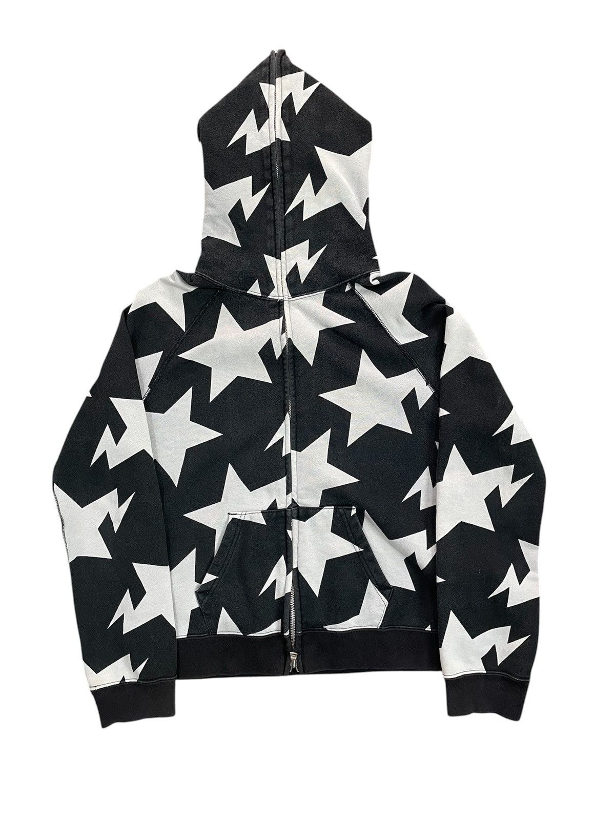Bape BAPE Sta Pattern black white Hoodie zip Size XS / US 0-2 / IT 36-38 - 2 Thumbnail
