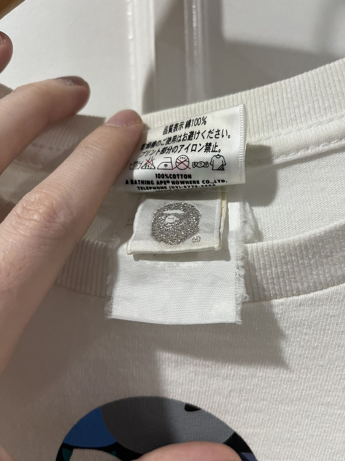 Bape Bape Multicolor Big Ape Sleeping Milo Logo White Tshirt Size US M / EU 48-50 / 2 - 7 Thumbnail