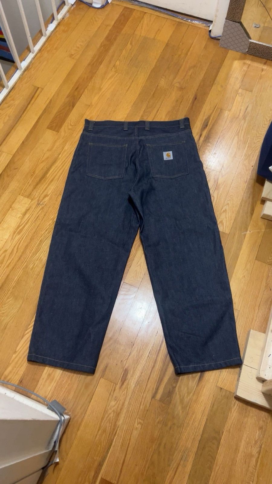 Carhartt Carhartt WIP Brandon Jeans - Rigid Raw Indigo Denim Size US 34 / EU 50 - 4 Thumbnail
