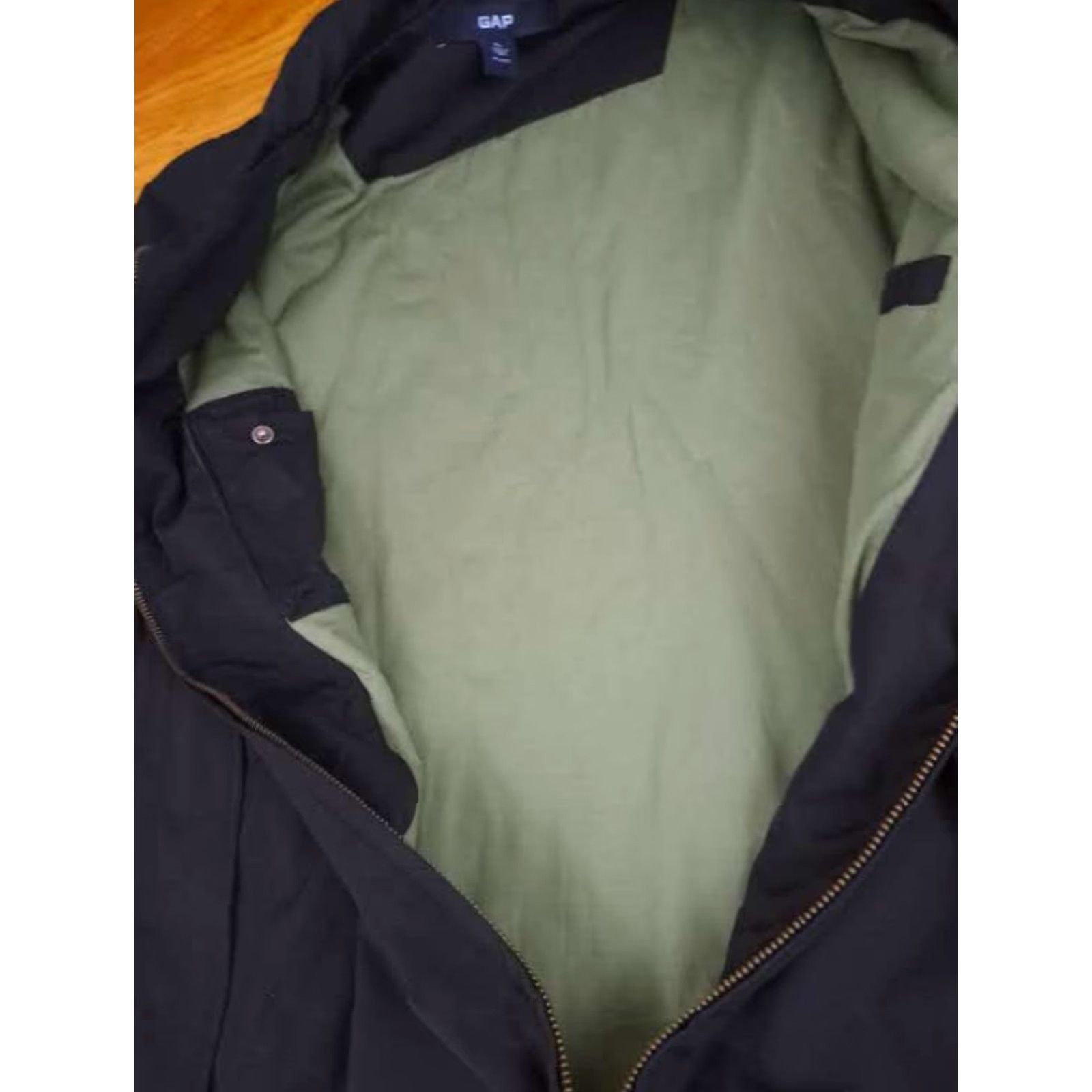 Gap Gap Jacket Bomber Jacket Men XL Navy Lightly Insulated Pockets Zip Spring Canvas Cotton-Nylon Classic Casual Fashion Size US XL / EU 56 / 4 - 4 Thumbnail