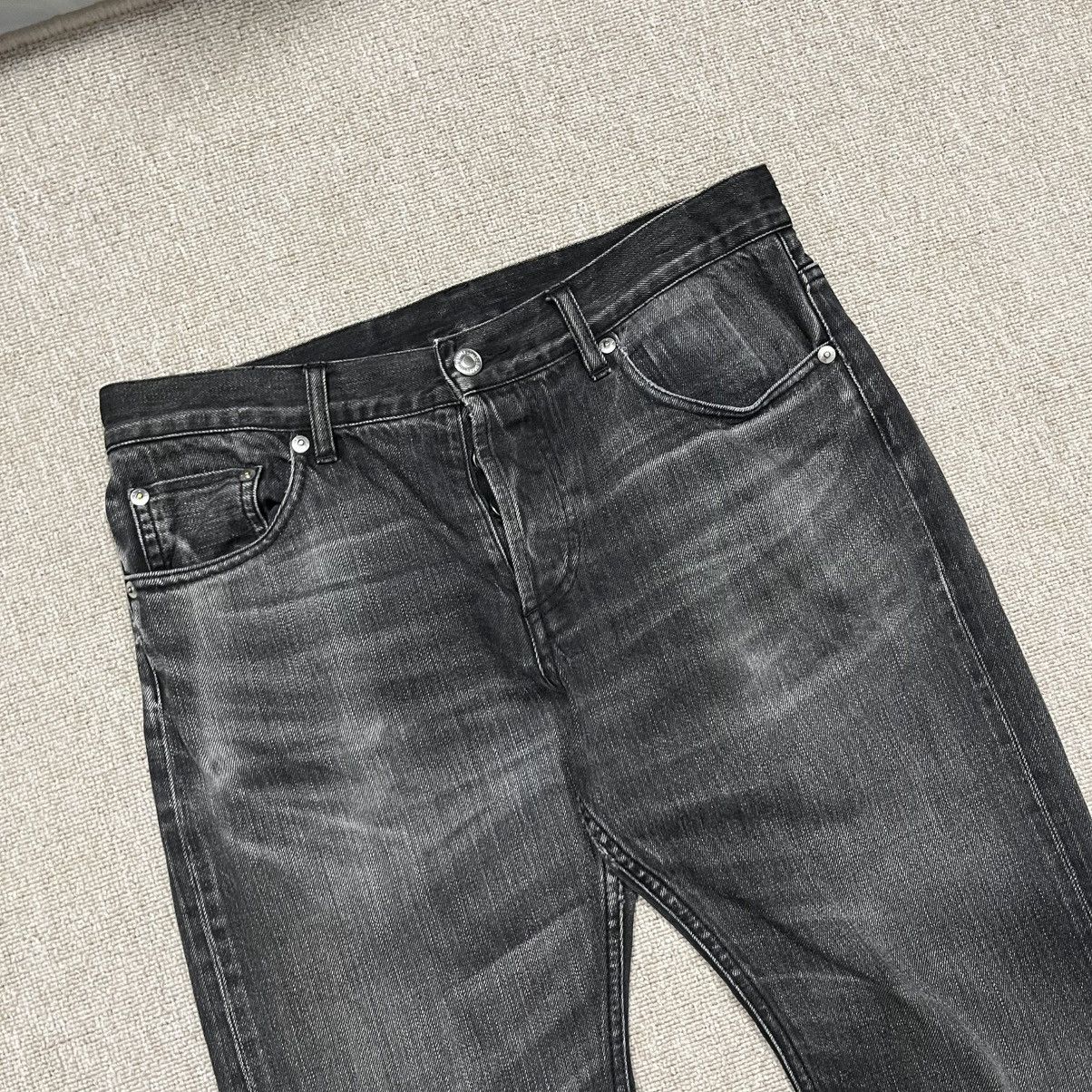Japanese Brand B&Y United Arrows Skinny Washed Black Denim Selvedge Size US 30 / EU 46 - 3 Thumbnail