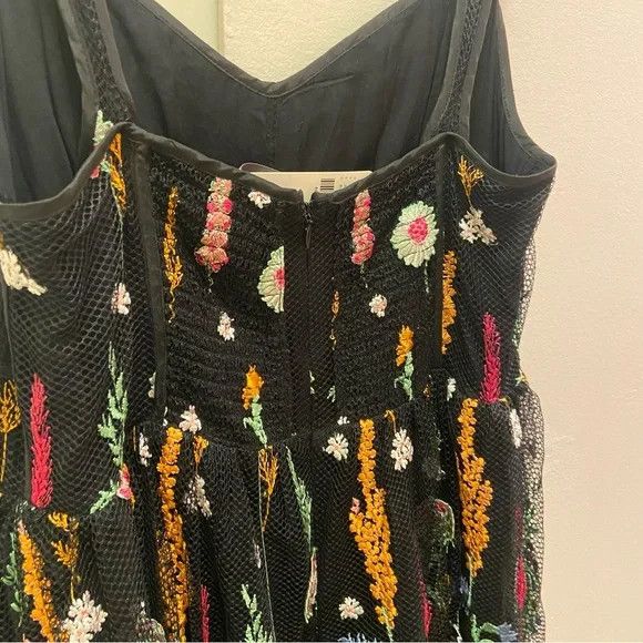 Anthropologie Anthropologie Floral Black Maxi Dress Size XL / US 12-14 / IT 48-50 - 4 Thumbnail