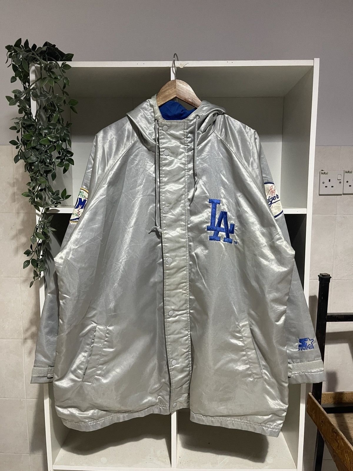 Starter Vintage Starter MLB LA Dodgers Hideo Nomo Satin Jacket Size US L / EU 52-54 / 3 - 1 Thumbnail