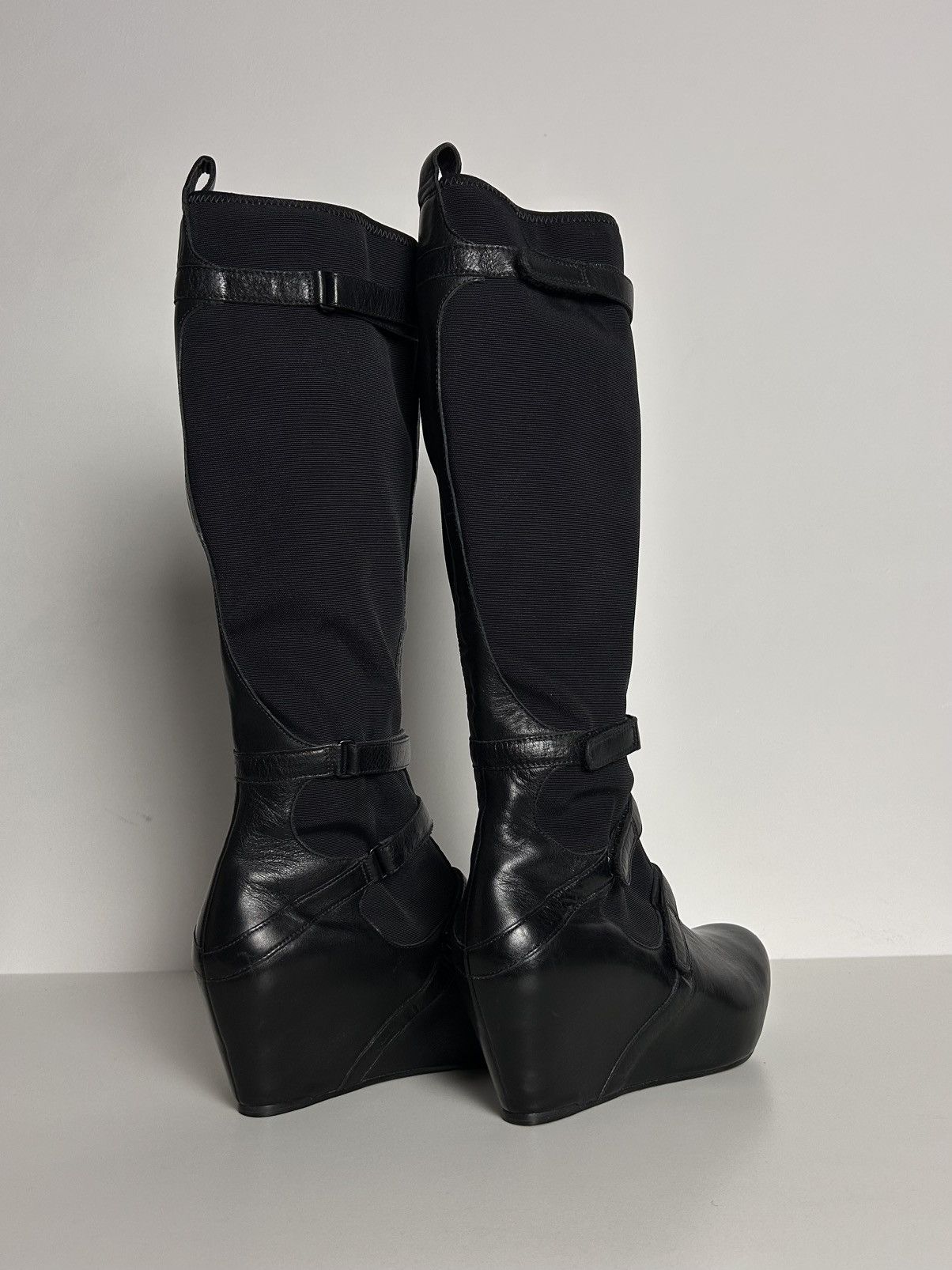 Other Unique wedge leather boots Size US 8 / IT 38 - 1 Thumbnail