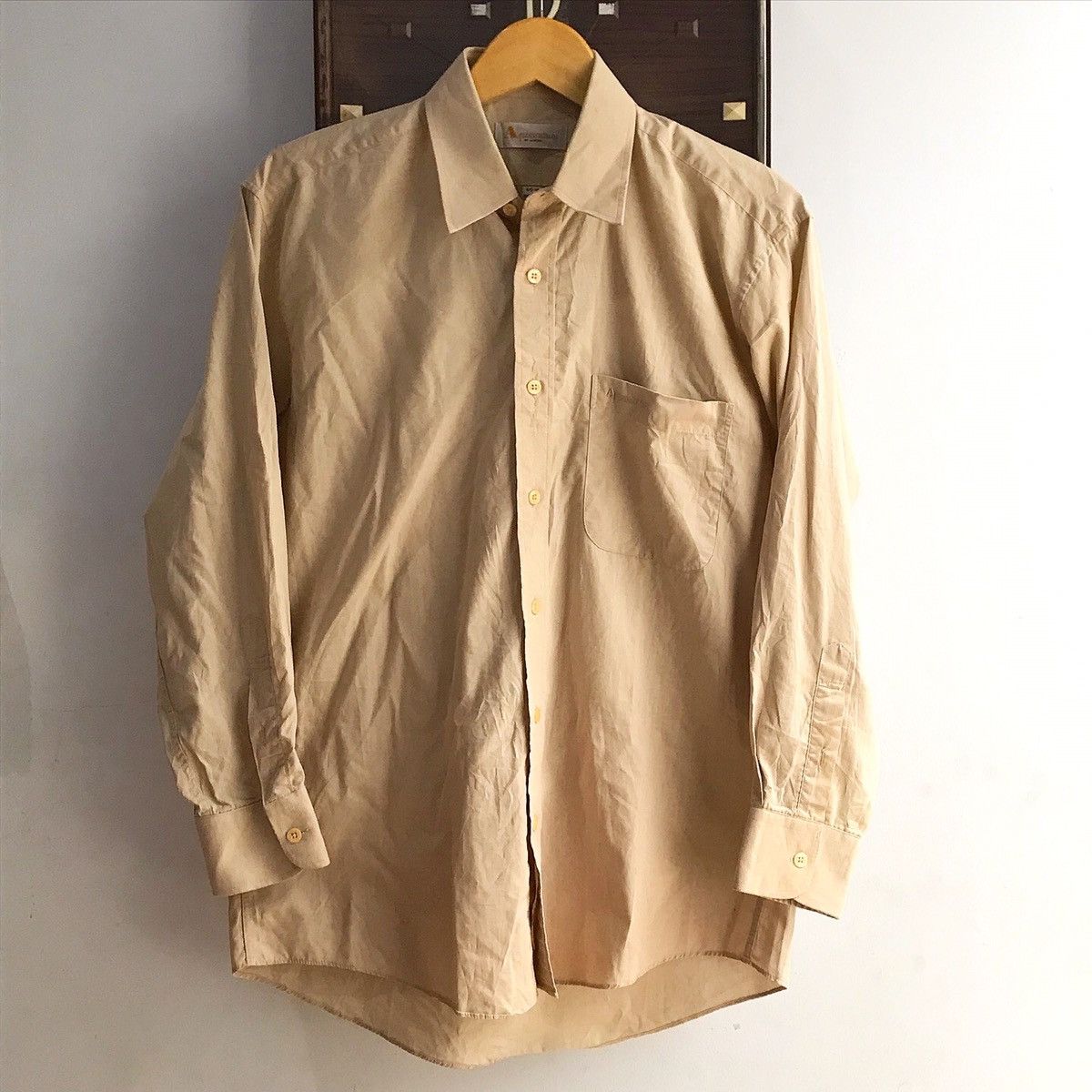 Aquascutum × Designer Vintage Aquascutum Of London Solid ButtoShirt Made In Japan Size US L / EU 52-54 / 3 - 1 Thumbnail