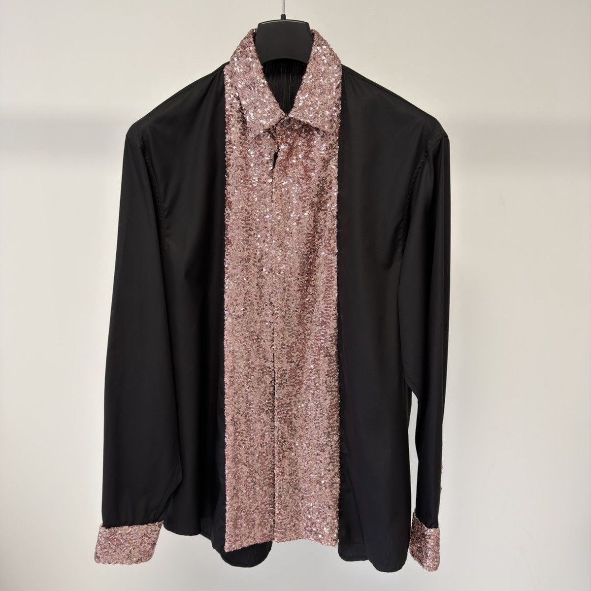 Dior A/W 22 Black Shirt With Pink Sequins Size US M / EU 48-50 / 2 - 18 Thumbnail