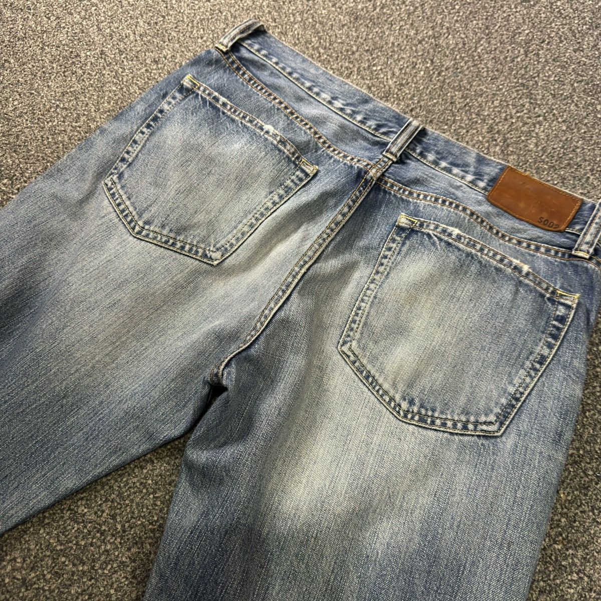 Undercover × Uniqlo 🔥🇯🇵 Archive Vintage 90s Uniqlo S002 UJ Distressed Denim Jeans Size US 34 / EU 50 - 7 Thumbnail