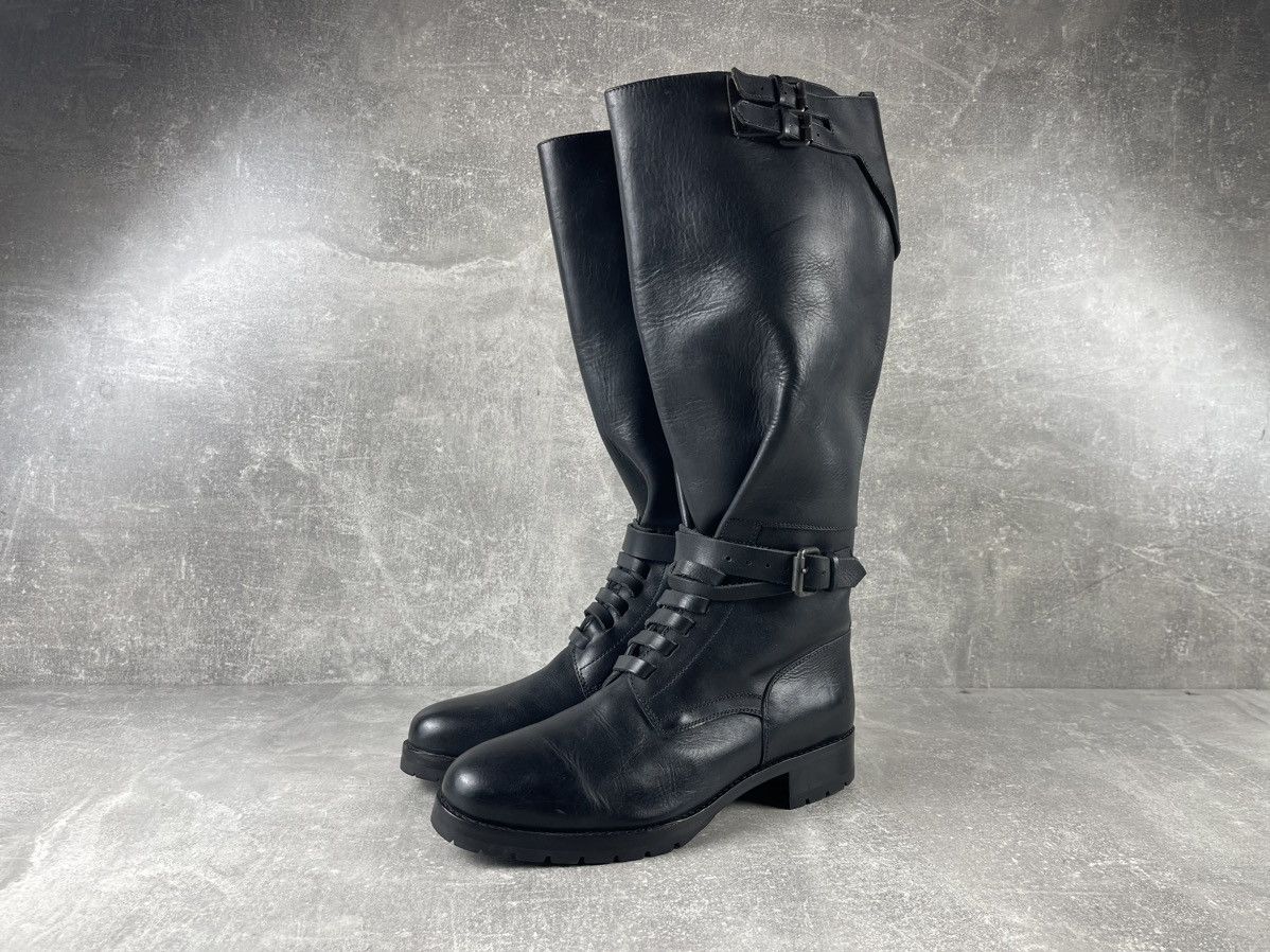 Polo Ralph Lauren Polo Ralph Lauren Officer Riding Boots Black Leather Vibram Size US 9 / IT 39 - 1 Thumbnail