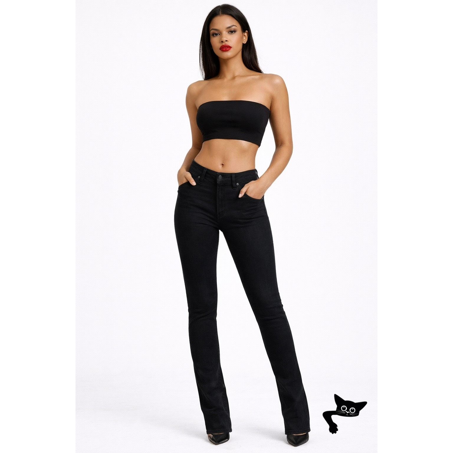 Zara Zara Trafaluc Black High Rise Skinny Jeans Womens US 6 Size 28" / US 6 / IT 42 - 3 Thumbnail