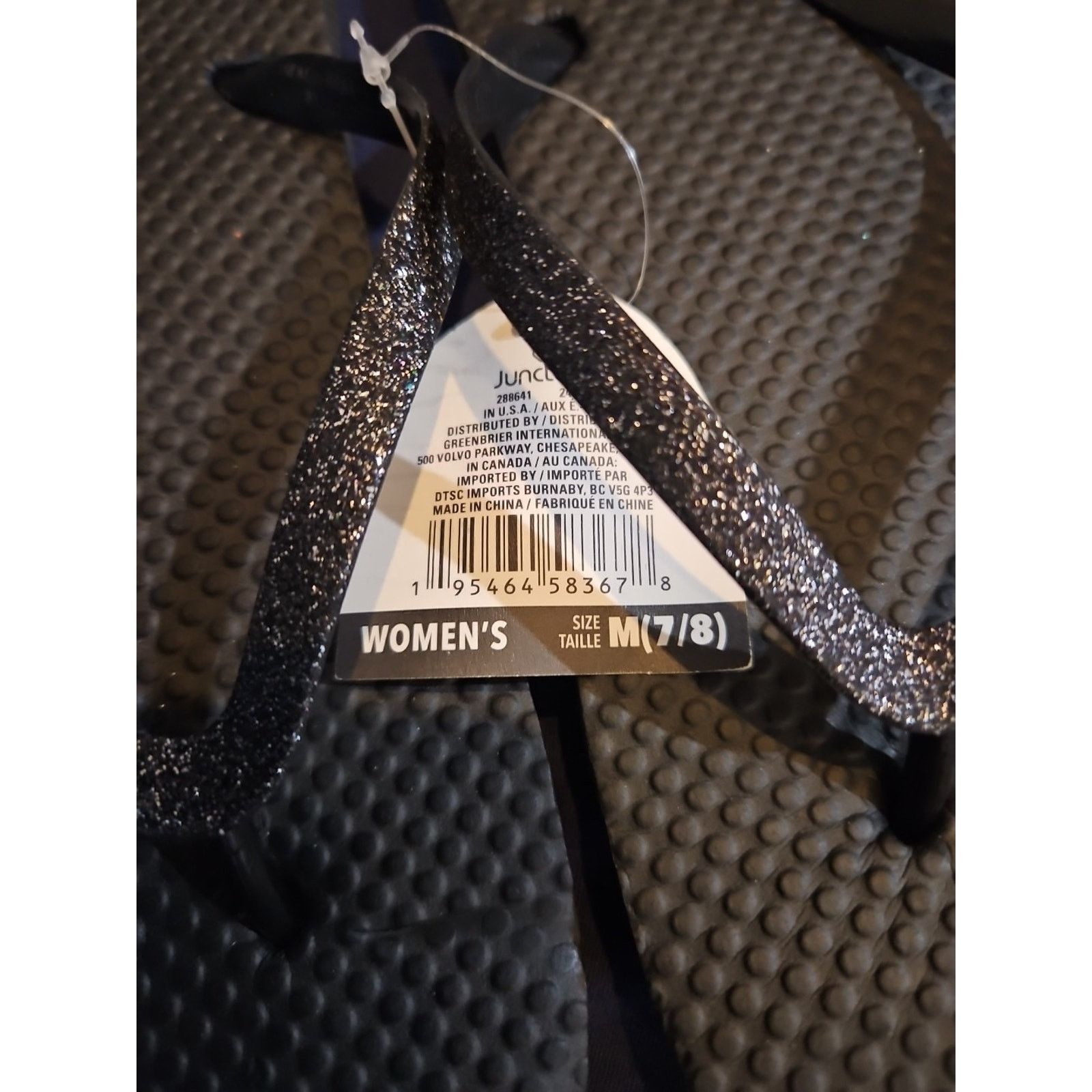 Other Juncture Women's 7/8 Flip Flops / Glitter Strap Size US 7 / IT 37 - 4 Thumbnail