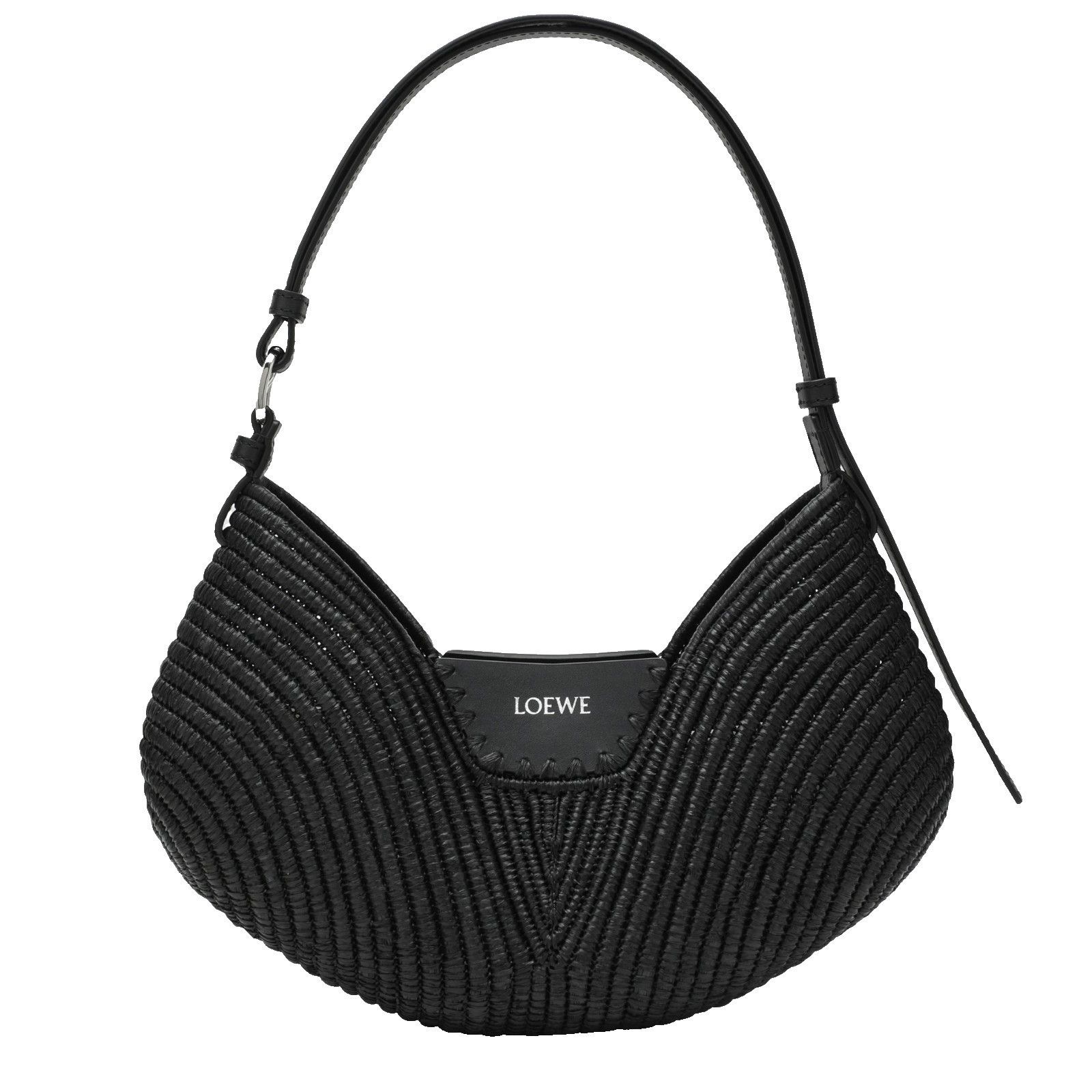 Loewe $1990 Medium Swing Black Shoulder Bag, Women's