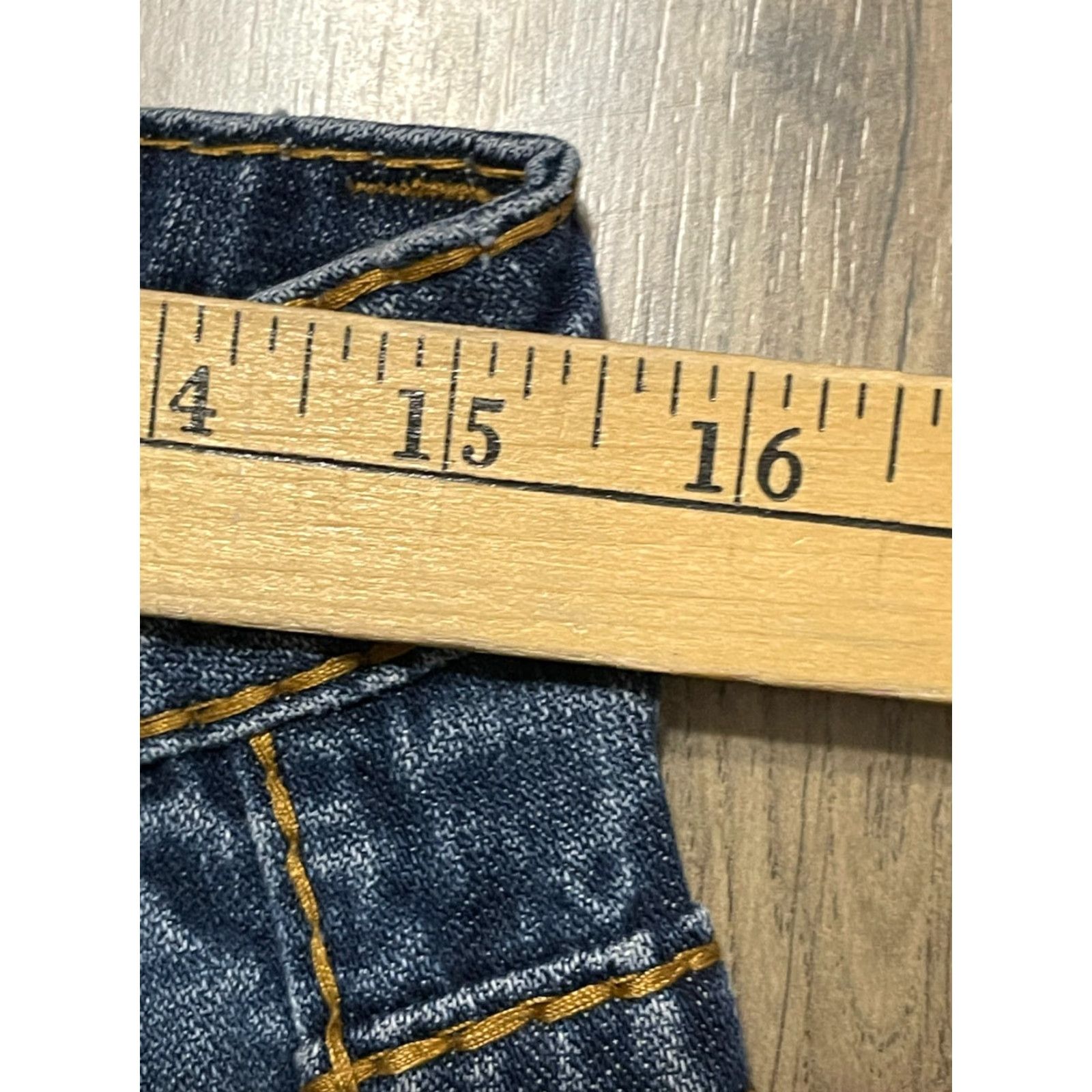 Vintage VIGOSS Jeans Women's 13 Blue Denim Straight Pockets Regular Inseam 30.5 in Vintage No Size 34" / US 12 / IT 48 - 6 Thumbnail