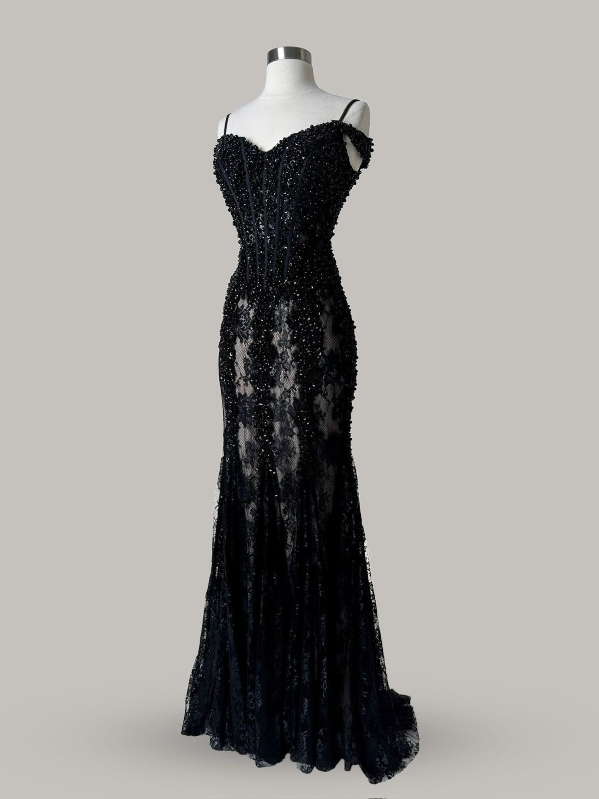 Other Brand New US 2 Jovani Black Beaded Maxi Dress Size XS / US 0-2 / IT 36-38 - 1 Thumbnail