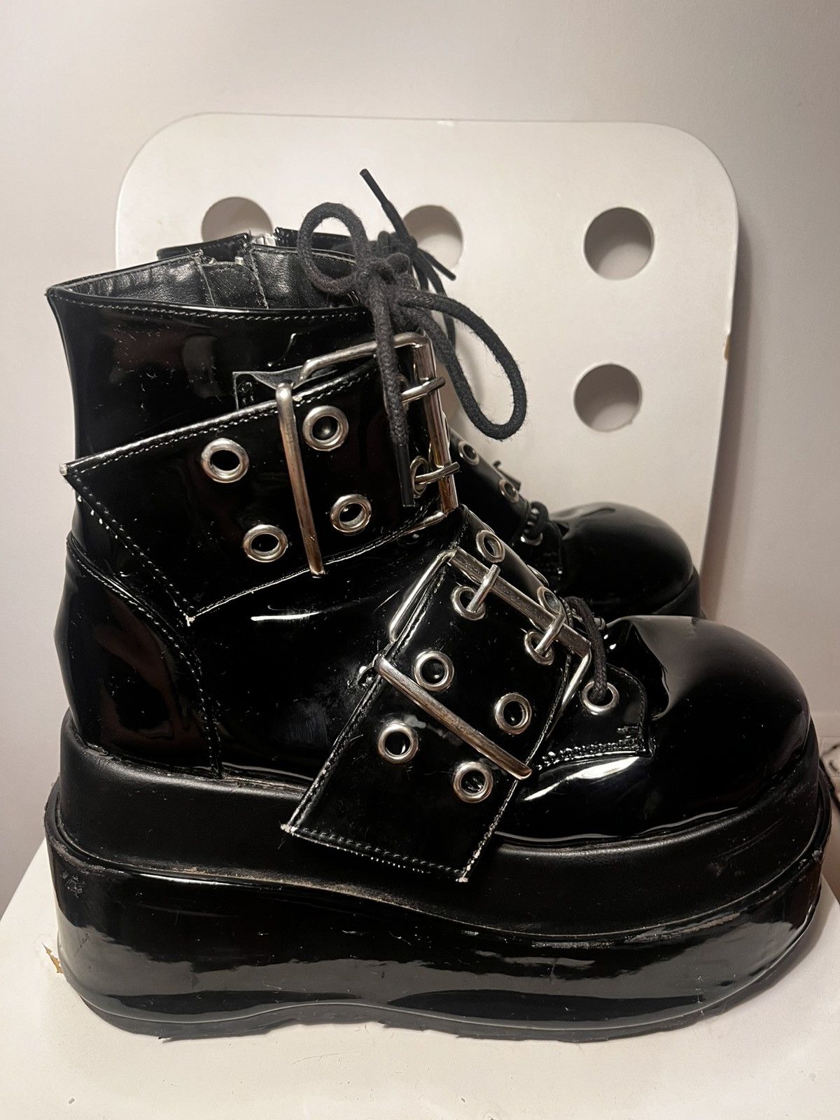 Demonia Cult Demonia Cult Bear-104 Platform Boots Size US 11.5 / IT 41.5 - 4 Thumbnail