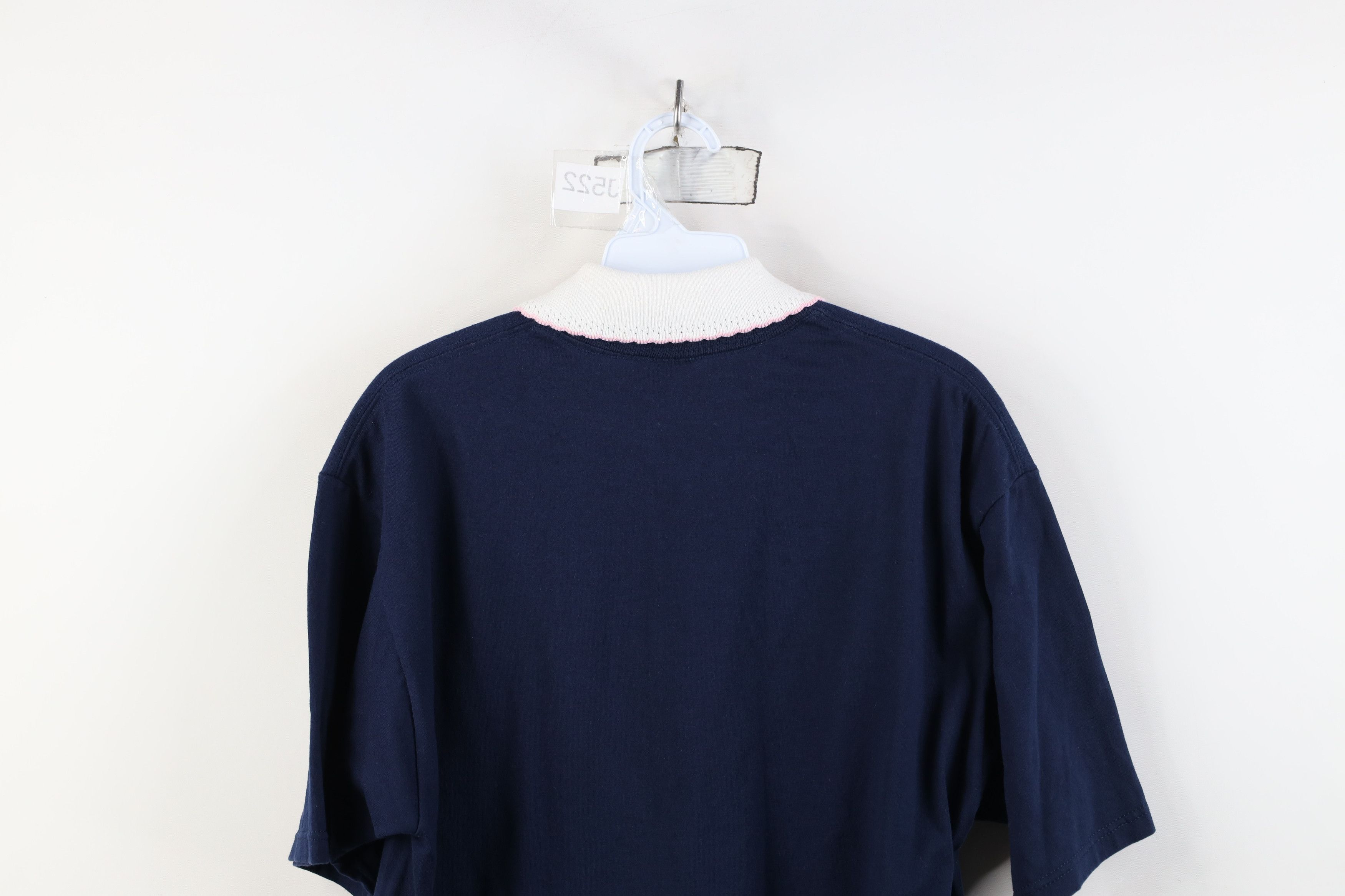 Vintage Vintage 90s Streetwear Quilt Heart Collared T-Shirt USA Size L / US 10 / IT 46 - 12 Thumbnail