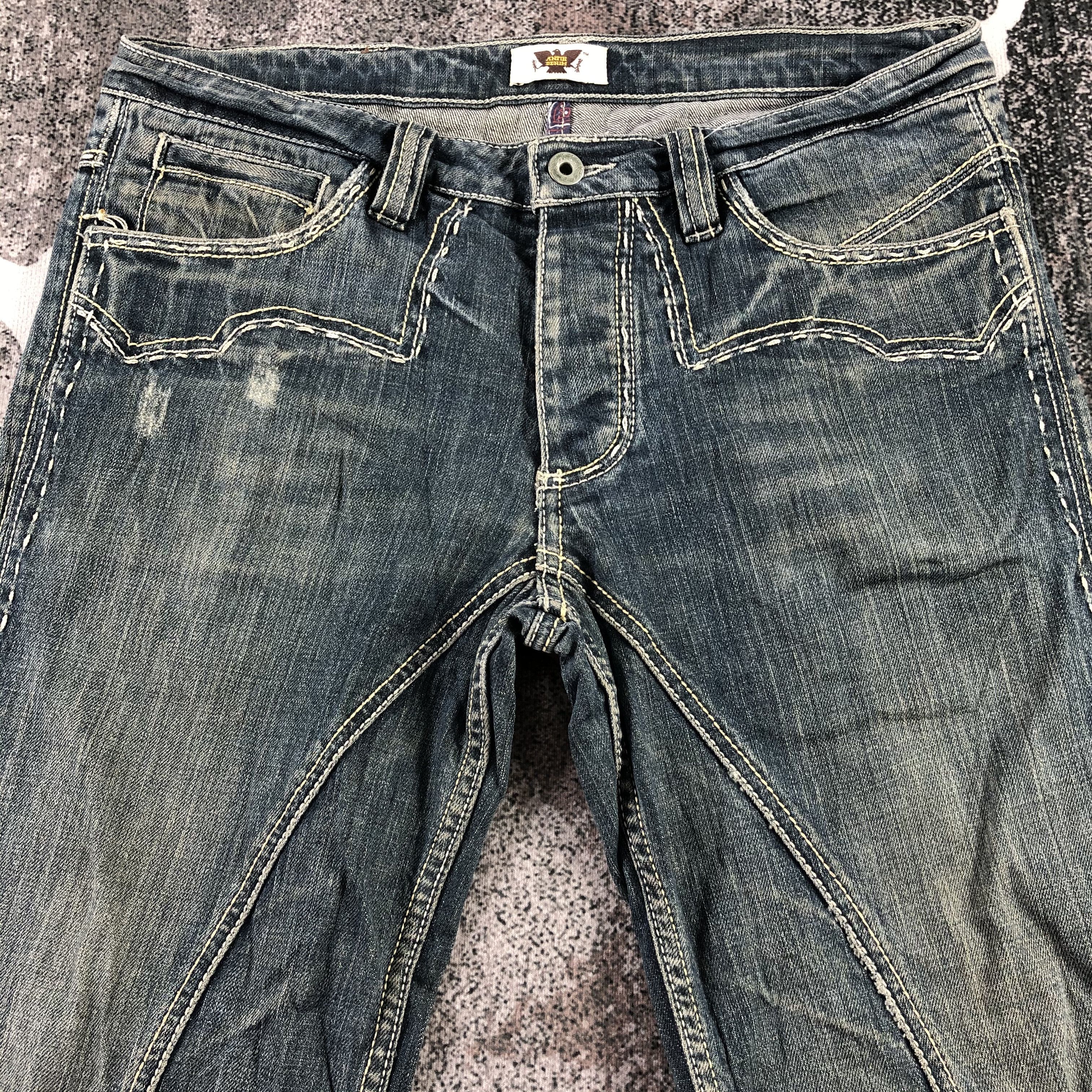 Antik Denim Antik Denim Patchwork Blue Wash Dneim KJ1294 Size US 31 - 3 Thumbnail