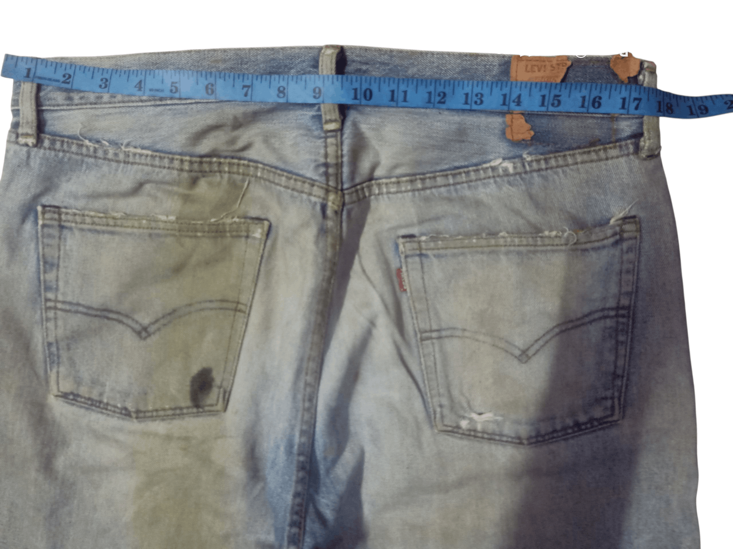 Levi's Vintage Clothing 💥Vintage 501 LVC 1983 Distressdenim Red Selvedge Denim Size US 35 - 4 Thumbnail