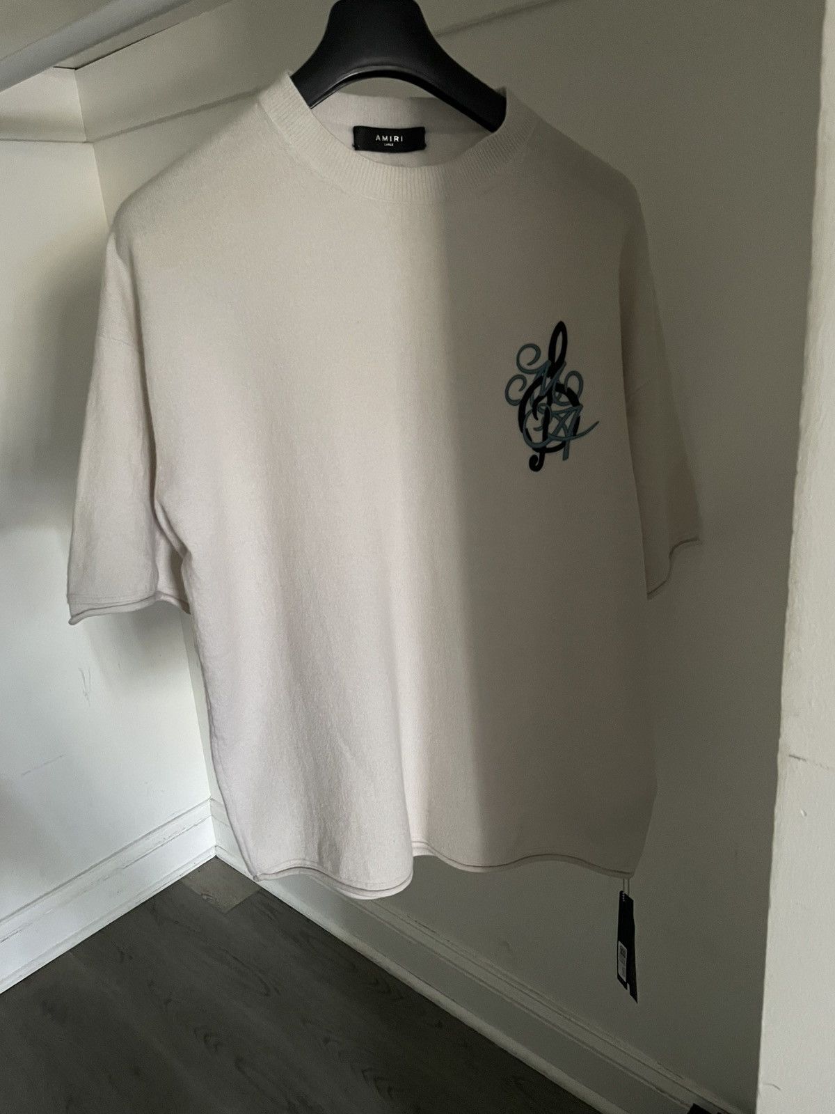 Amiri Amiri White MA Bandana Silk Applique T-Shirt | Grailed