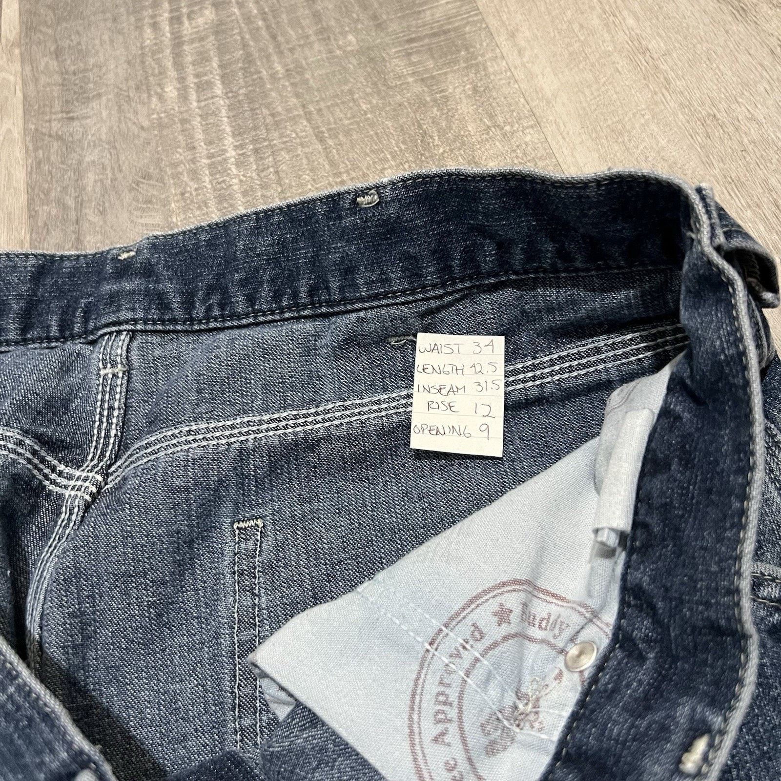 Lee VTG Lee Dungarees Baggy Work Wear Jeans Dark Wash Y2K 34 Size US 34 / EU 50 - 6 Thumbnail