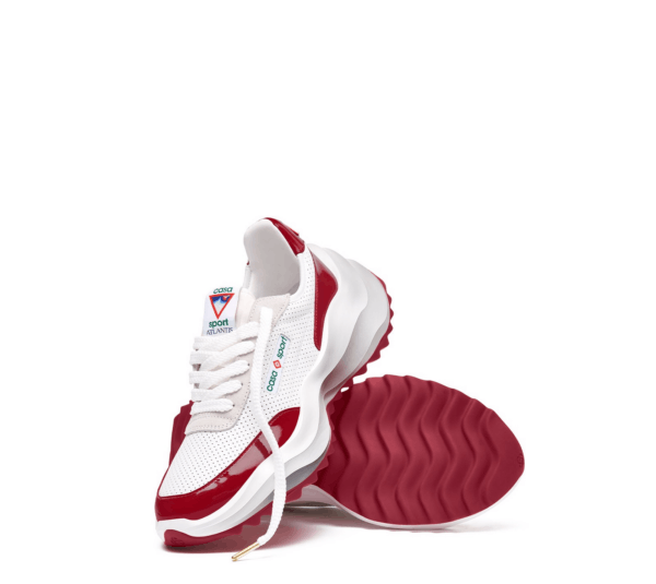 Casablanca o1y0526 Low-Top Sneakers in Red/White Size US 12.5 / EU 45-46 - 5 Thumbnail