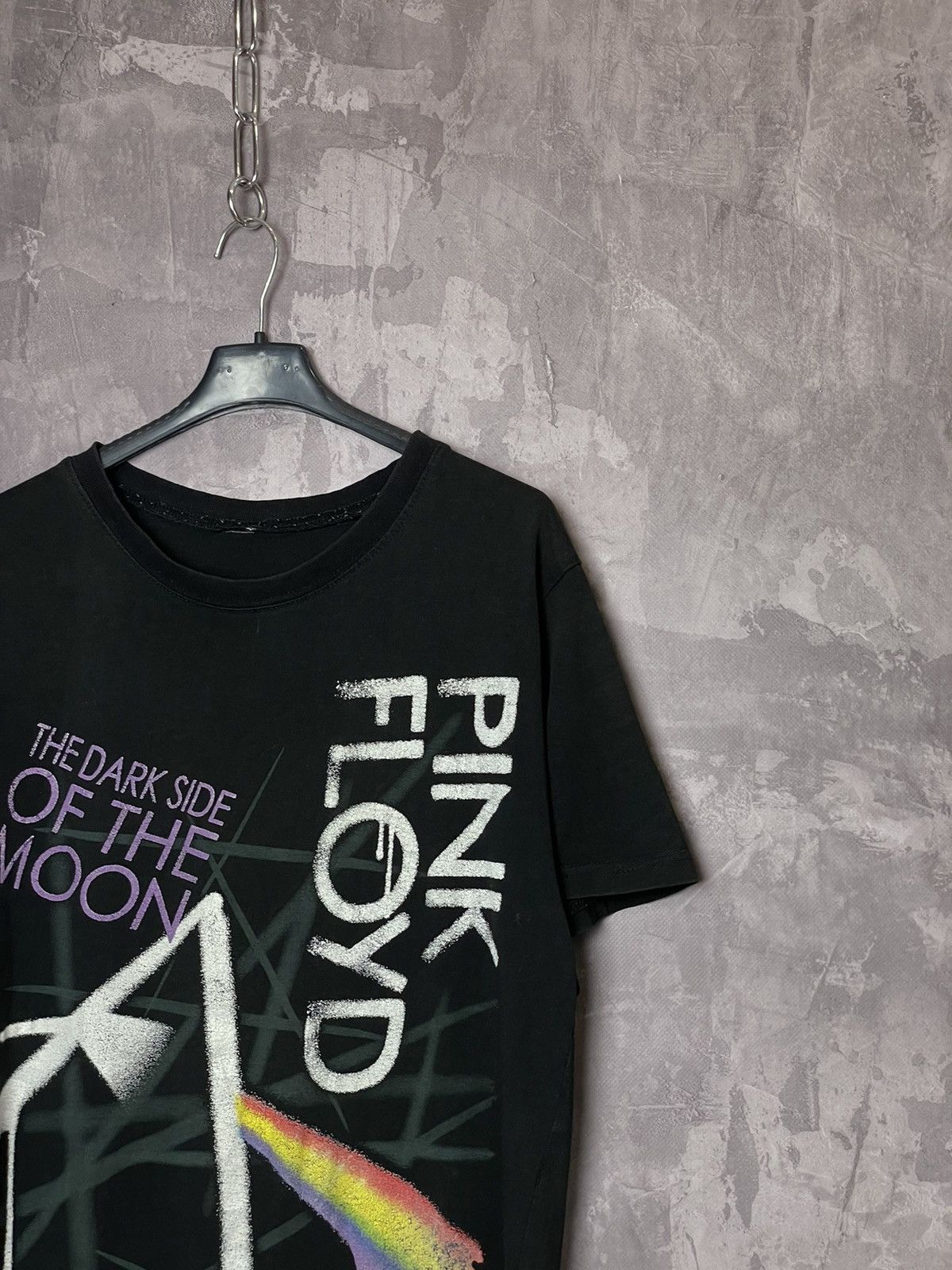 Band Tees × Vintage Vintage 90s PINK FLOYD THE DARK SIDE OF THE MOON T SHIRT Size US L / EU 52-54 / 3 - 4 Thumbnail