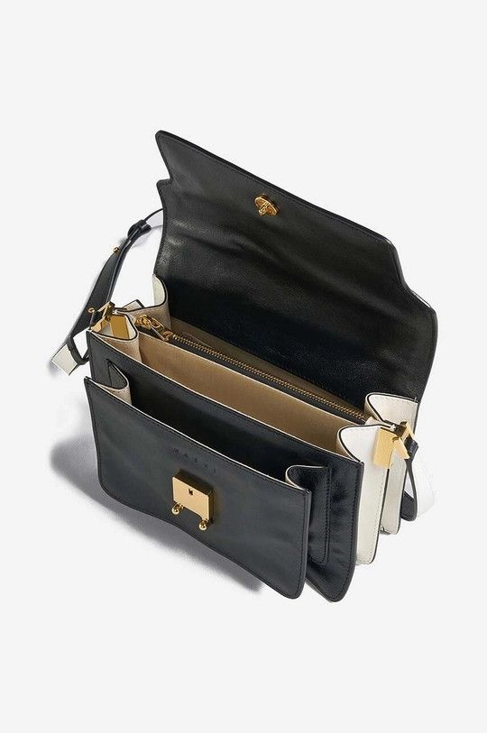 Marni o1w1db11024 Size: OS / Leather Handbag in Black Size ONE SIZE - 3 Thumbnail