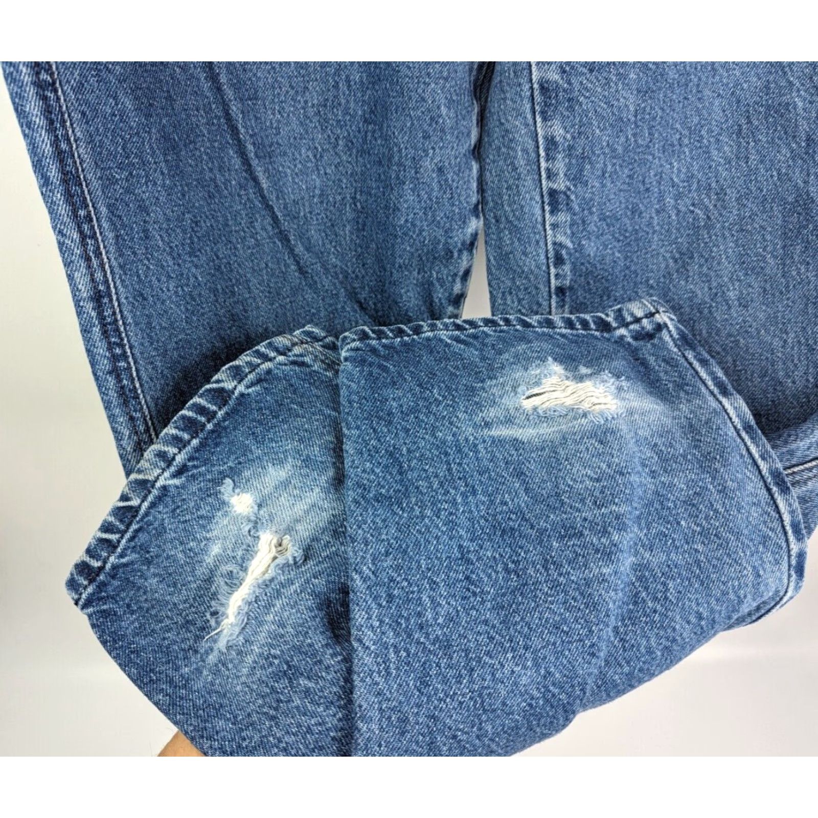 Vintage VINTAGE Rocky Mountain Jeans Women 32/13 X-Long High Rise Bootcut Denim Dark blue Indigo 80s 90s Cowboy Mens? Size 24" / US 00 / IT 34 - 3 Thumbnail