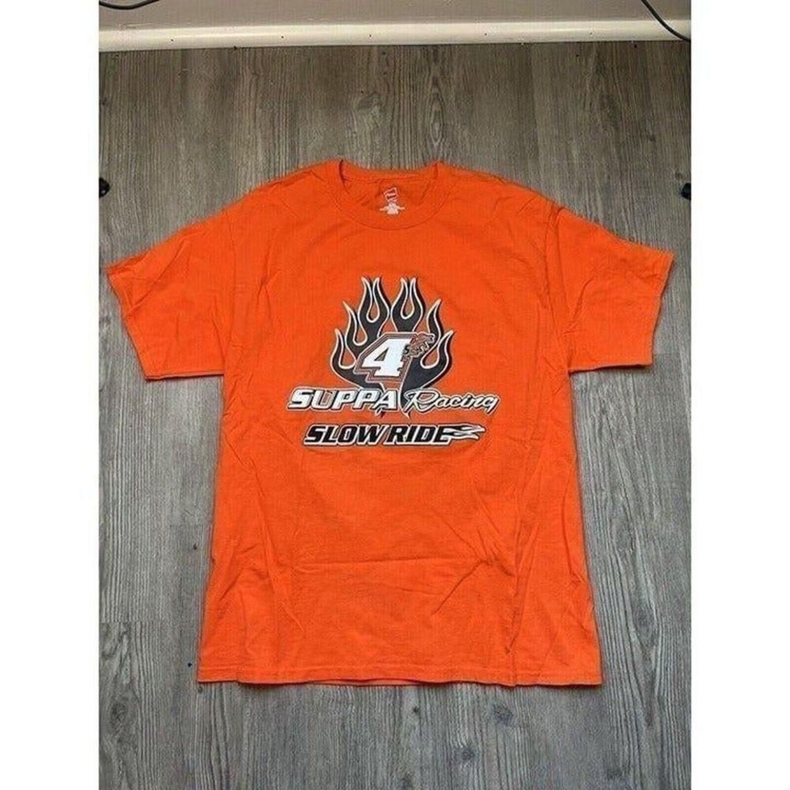 Other Vintage Mens Hanes Suppa Racing T Shirt Size XL Orange Size US XL / EU 56 / 4 - 1 Thumbnail