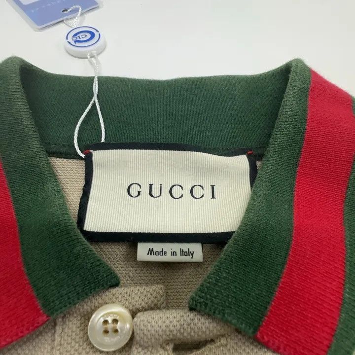 Gucci Gucci Gucci SS22 Brown Striped Polo Shirt -2506 Size US XS / EU 42 / 0 - 4 Thumbnail