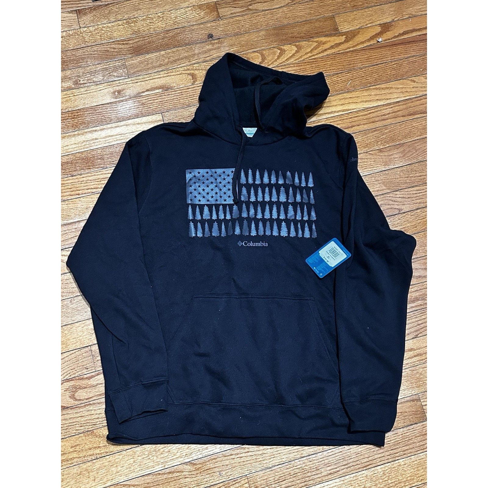 Columbia Columbia Hoodie Men's XLarge Navy Trek Graphic USA Flag Size US XL / EU 56 / 4 - 1 Thumbnail